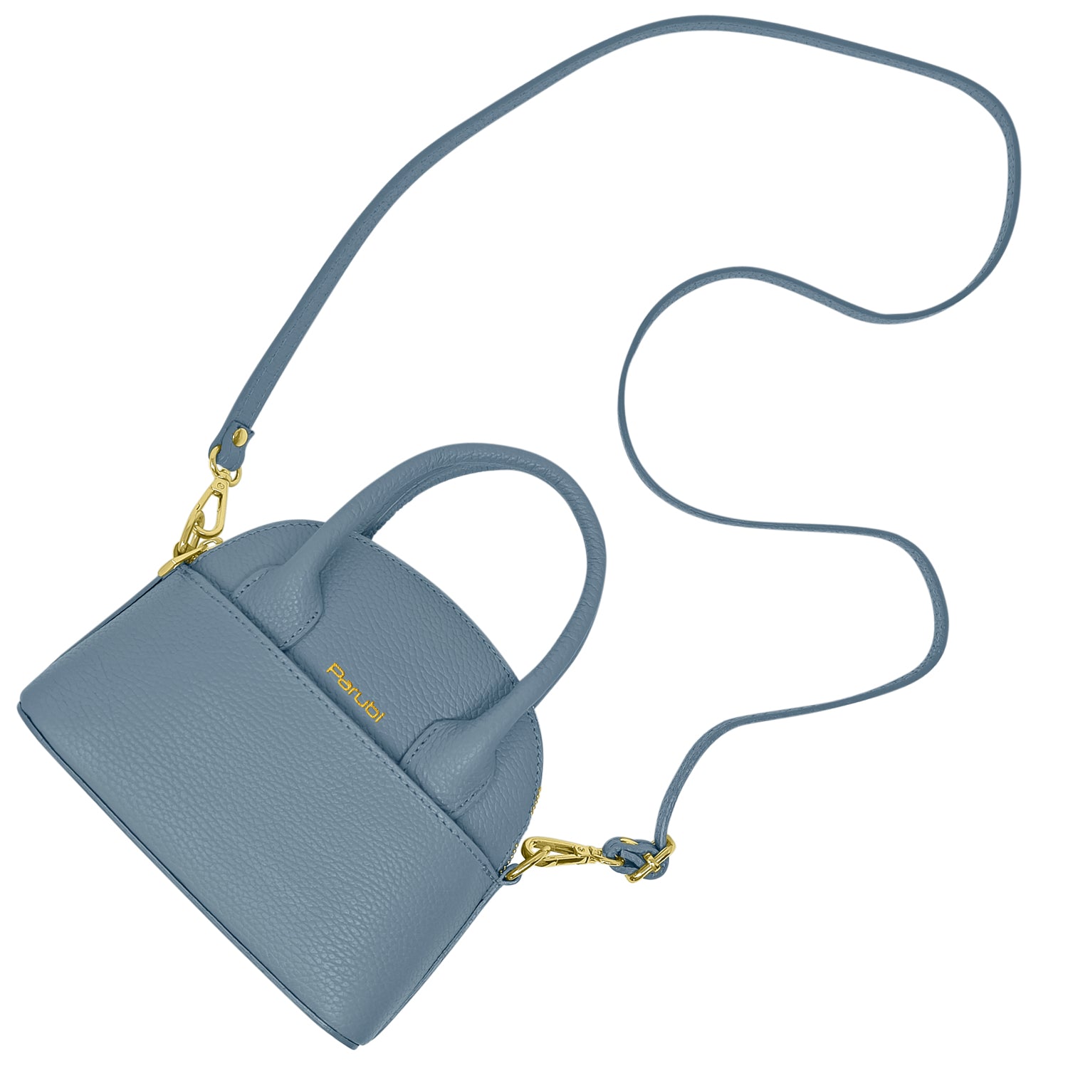 Borsa Donna Piccola a Mano con Tracolla, In Vera Pelle, Made in Italy, Modello Deva