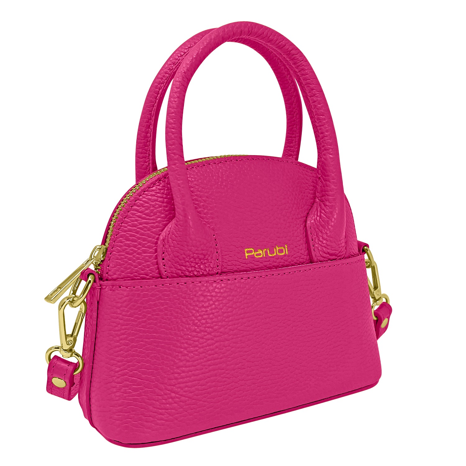 Borsa Donna Piccola a Mano con Tracolla, In Vera Pelle, Made in Italy, Modello Deva