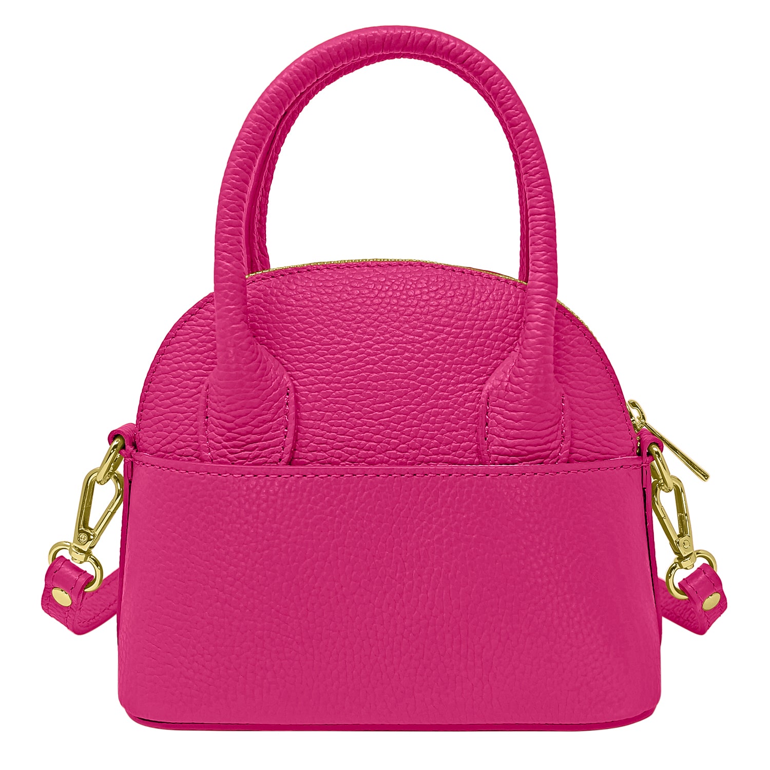 Borsa Donna Piccola a Mano con Tracolla, In Vera Pelle, Made in Italy, Modello Deva