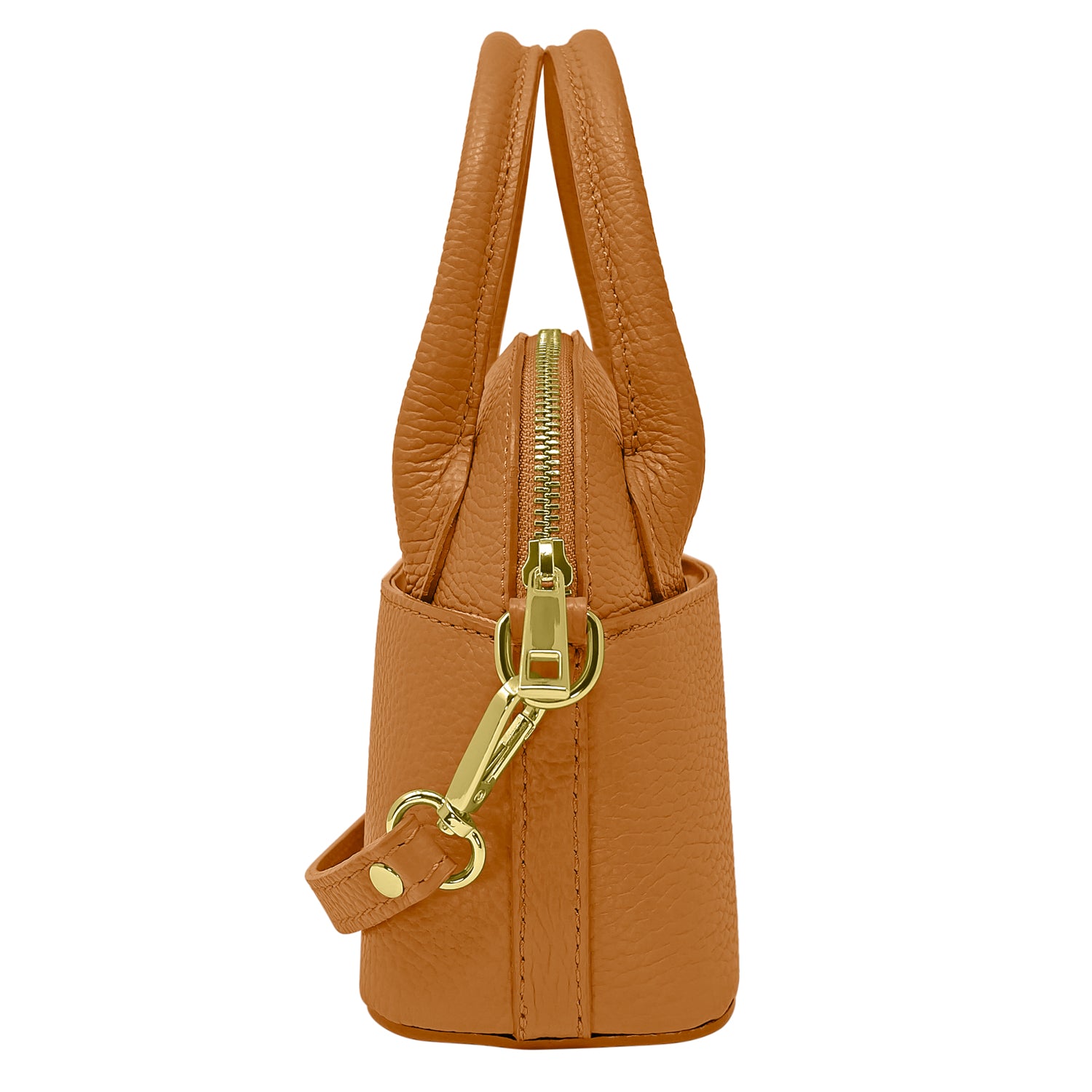Borsa Donna Piccola a Mano con Tracolla, In Vera Pelle, Made in Italy, Modello Deva