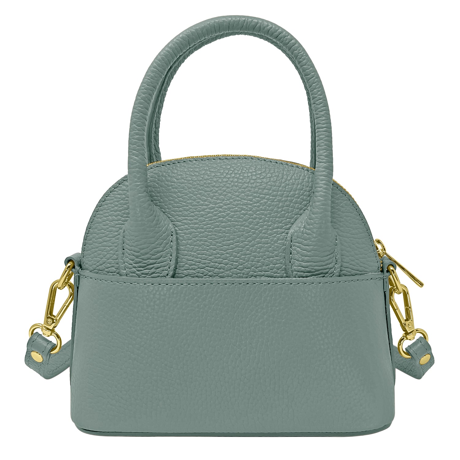 Borsa Donna Piccola a Mano con Tracolla, In Vera Pelle, Made in Italy, Modello Deva