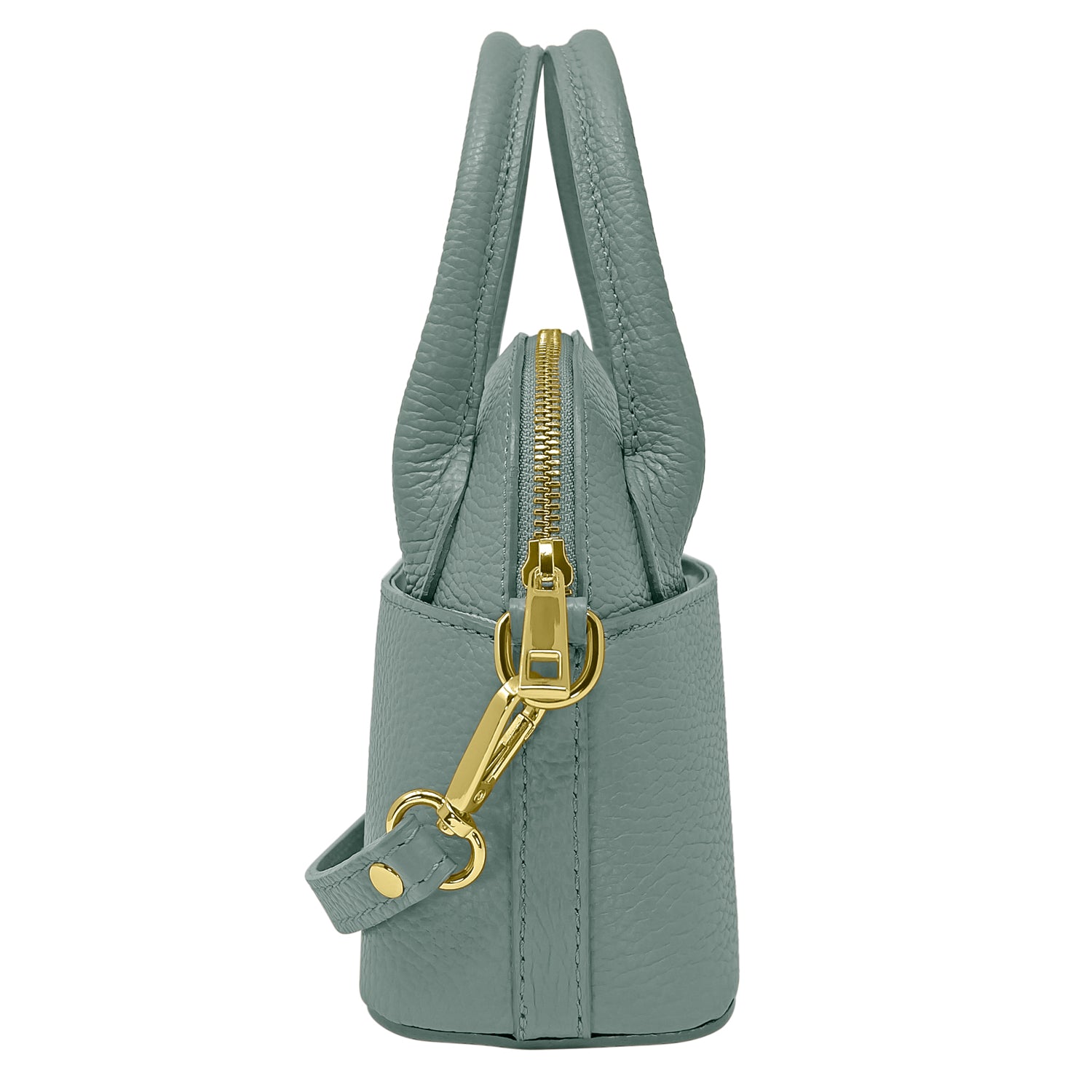 Borsa Donna Piccola a Mano con Tracolla, In Vera Pelle, Made in Italy, Modello Deva