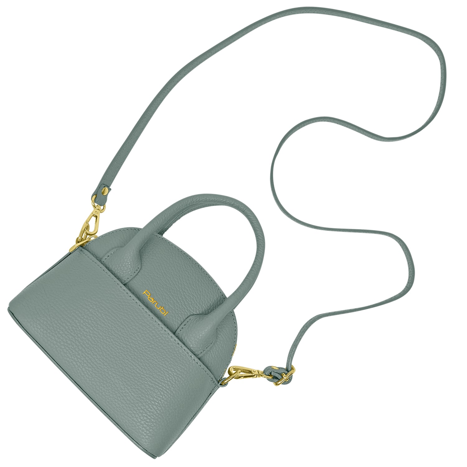 Borsa Donna Piccola a Mano con Tracolla, In Vera Pelle, Made in Italy, Modello Deva