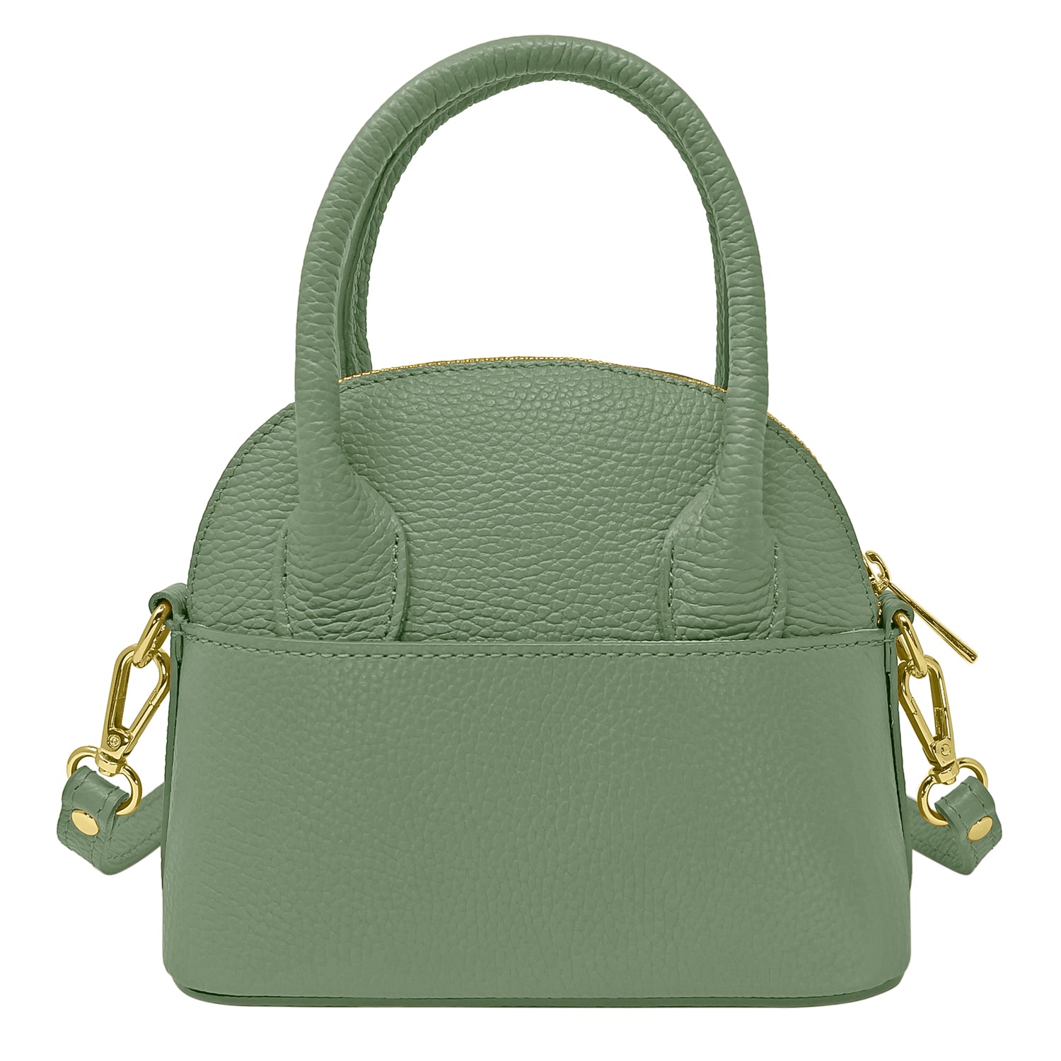 Borsa Donna Piccola a Mano con Tracolla, In Vera Pelle, Made in Italy, Modello Deva