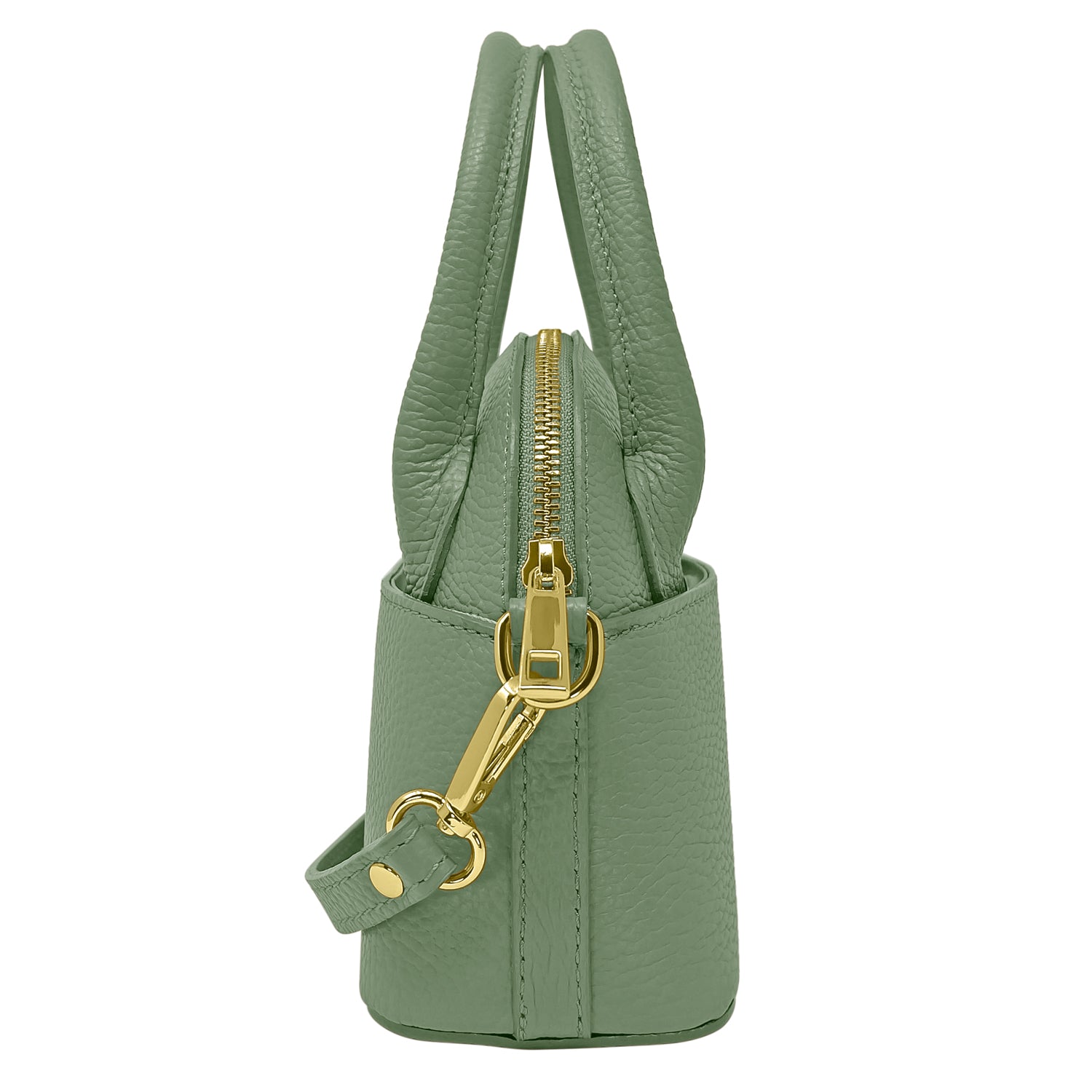 Borsa Donna Piccola a Mano con Tracolla, In Vera Pelle, Made in Italy, Modello Deva