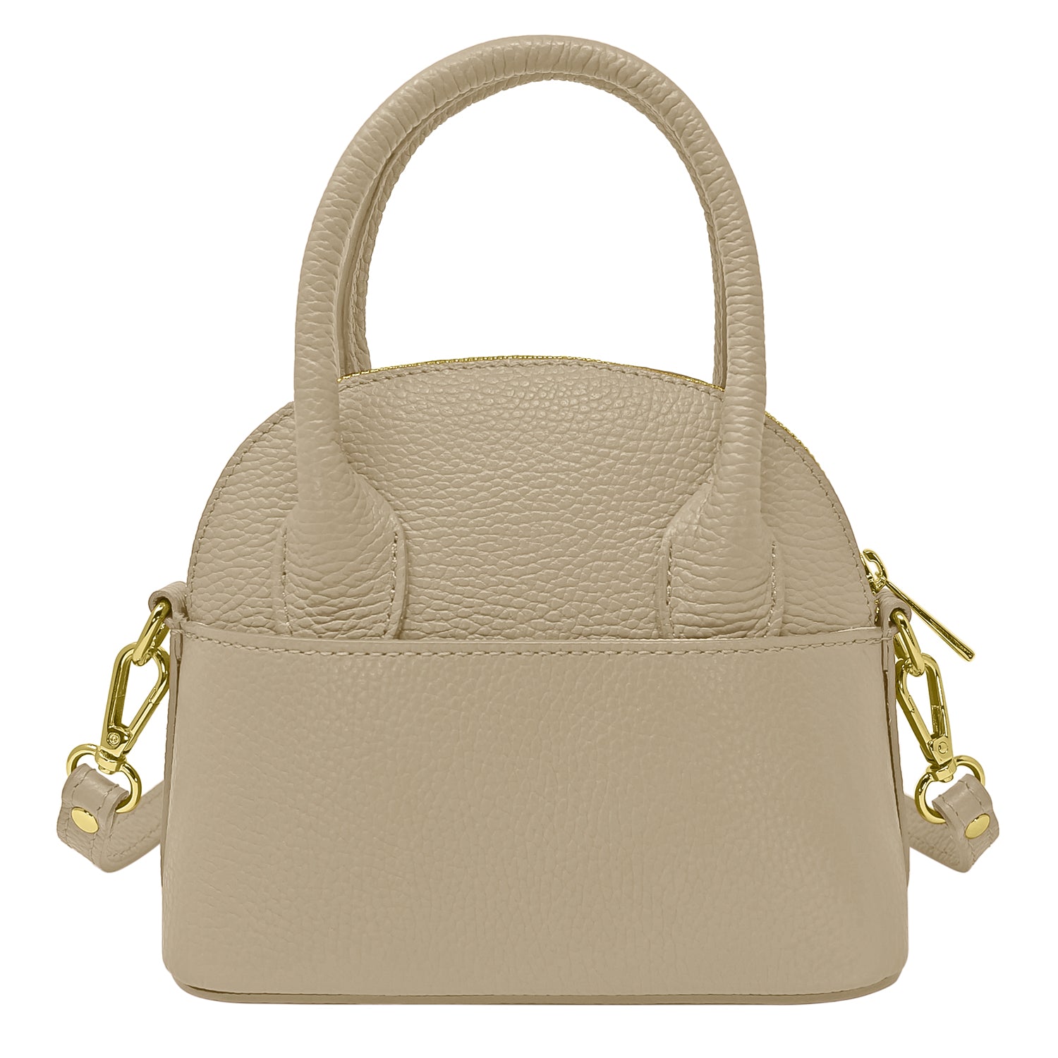 Borsa Donna Piccola a Mano con Tracolla, In Vera Pelle, Made in Italy, Modello Deva