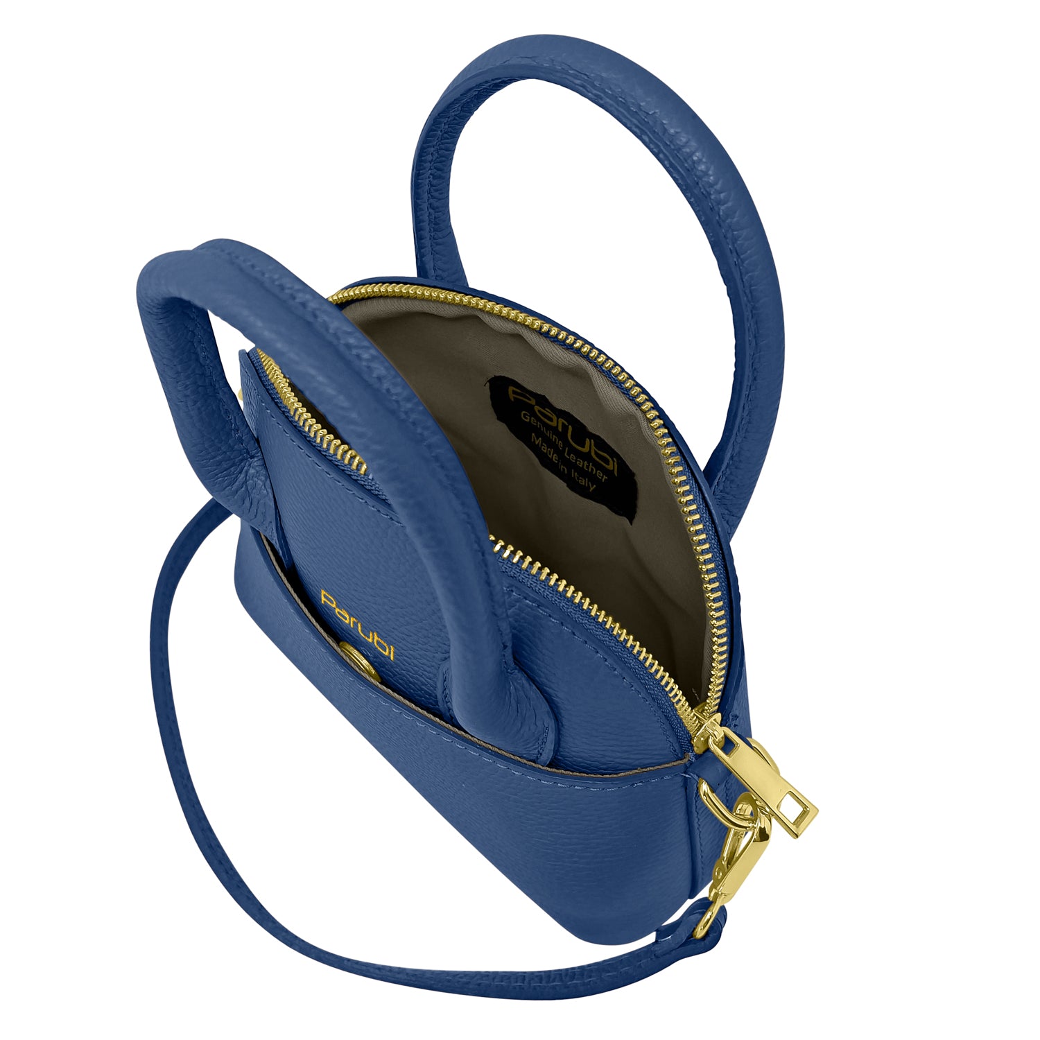 Borsa Donna Piccola a Mano con Tracolla, In Vera Pelle, Made in Italy, Modello Deva