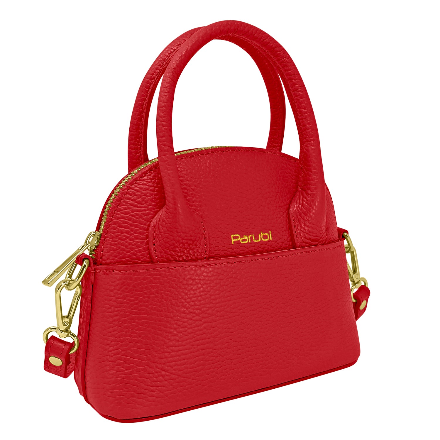 Borsa Donna Piccola a Mano con Tracolla, In Vera Pelle, Made in Italy, Modello Deva