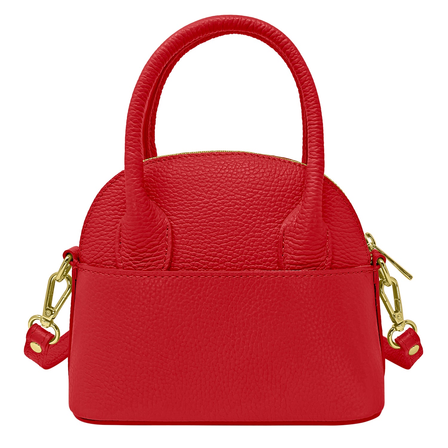 Borsa Donna Piccola a Mano con Tracolla, In Vera Pelle, Made in Italy, Modello Deva