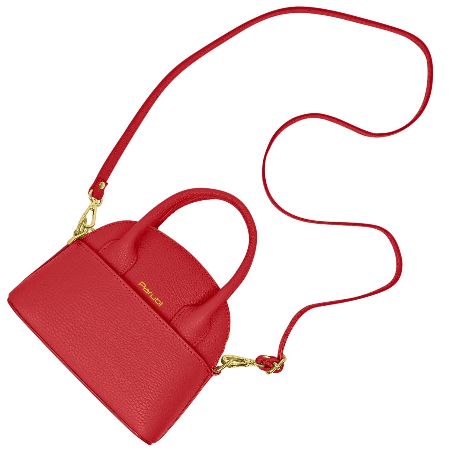Borsa Donna Piccola a Mano con Tracolla, In Vera Pelle, Made in Italy, Modello Deva