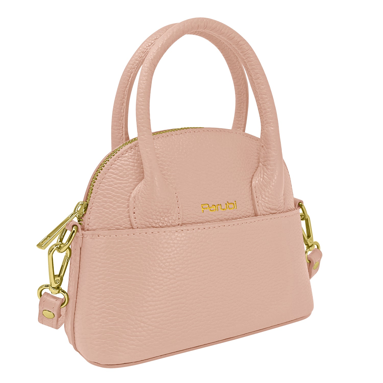 Borsa Donna Piccola a Mano con Tracolla, In Vera Pelle, Made in Italy, Modello Deva