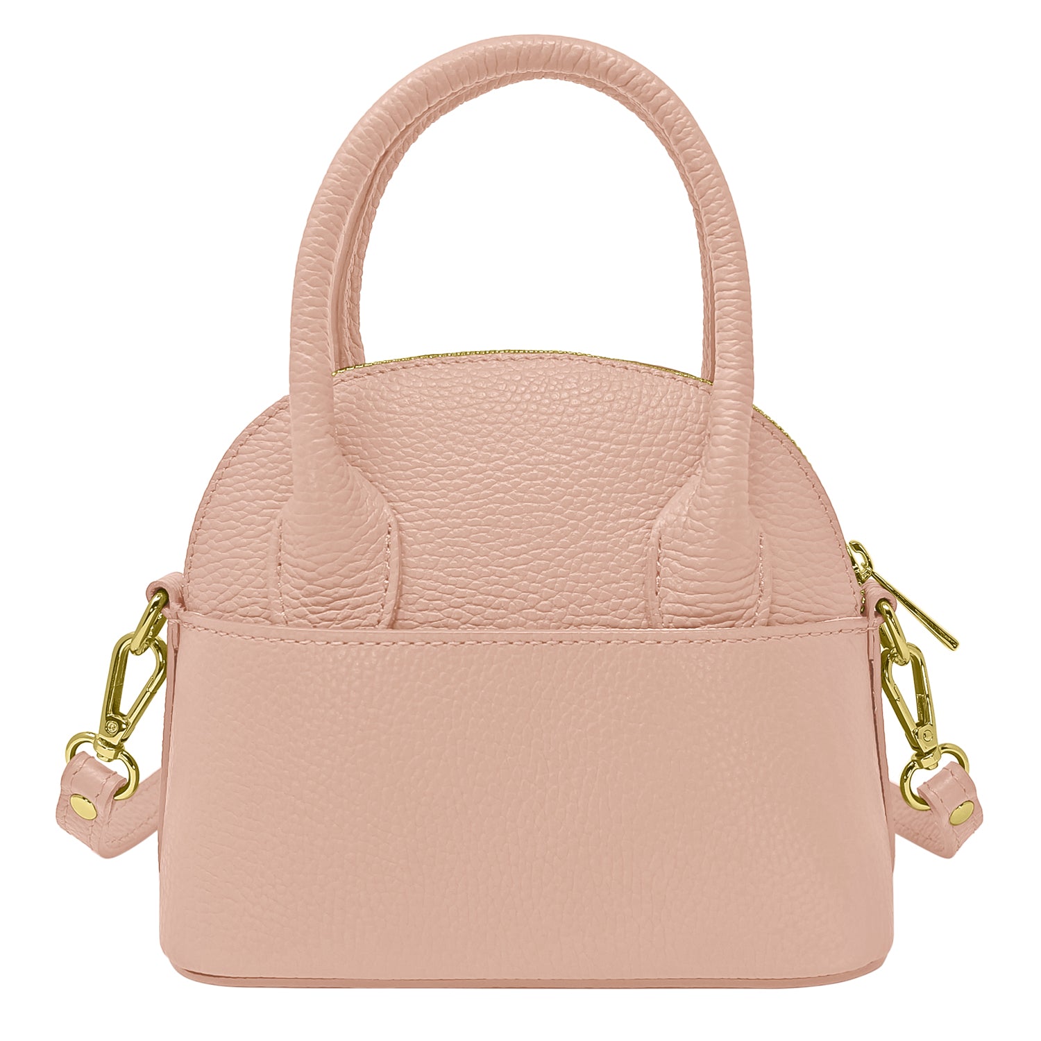 Borsa Donna Piccola a Mano con Tracolla, In Vera Pelle, Made in Italy, Modello Deva