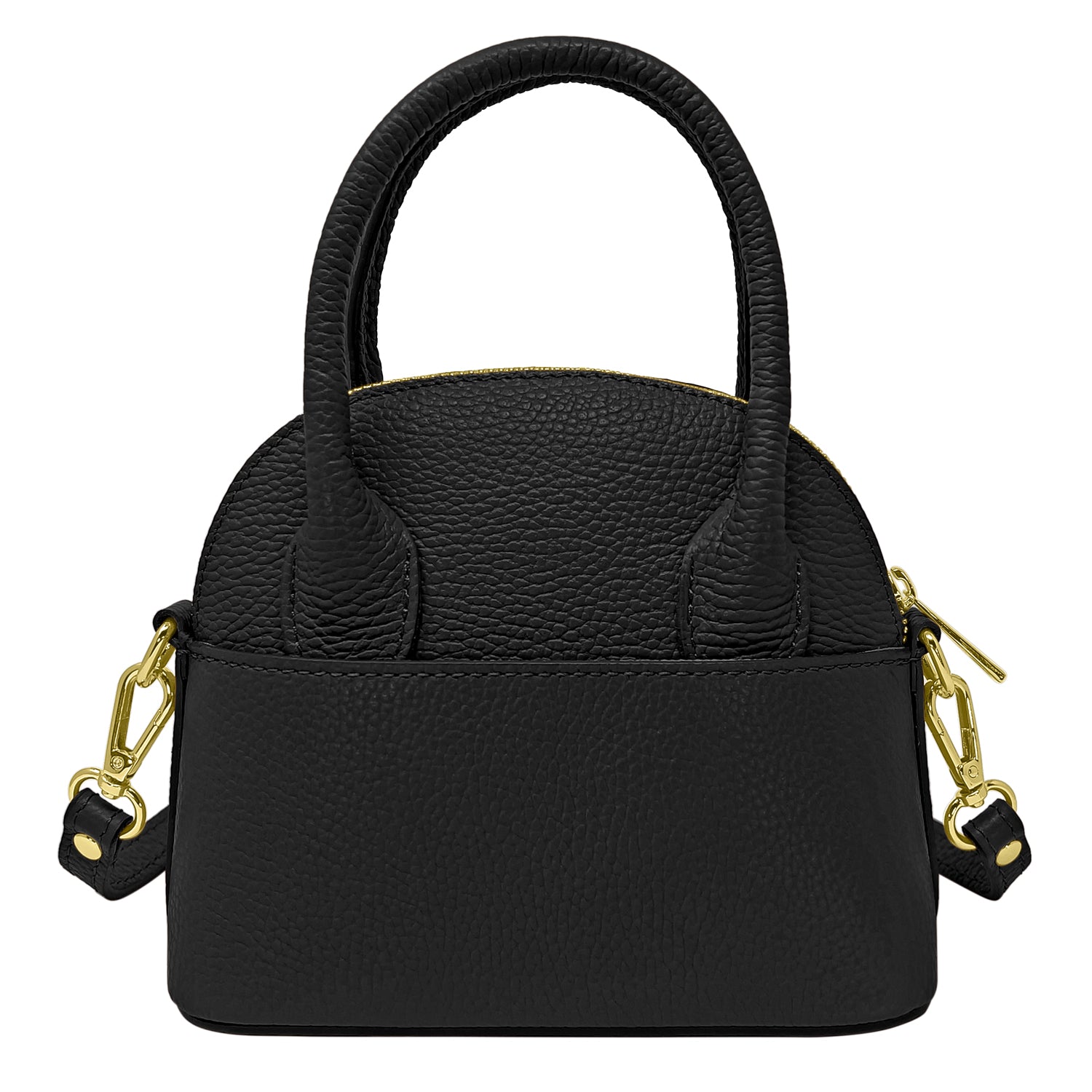 Borsa Donna Piccola a Mano con Tracolla, In Vera Pelle, Made in Italy, Modello Deva