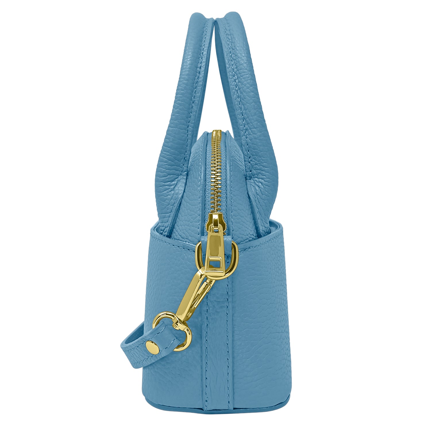 Borsa Donna Piccola a Mano con Tracolla, In Vera Pelle, Made in Italy, Modello Deva