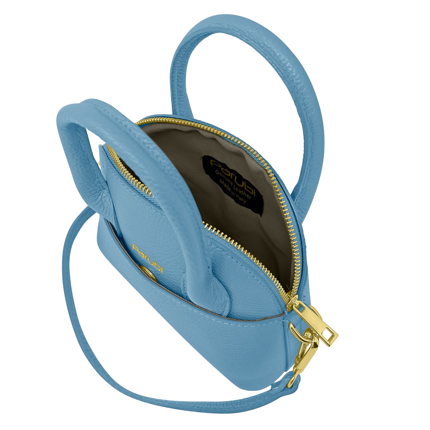 Borsa Donna Piccola a Mano con Tracolla, In Vera Pelle, Made in Italy, Modello Deva