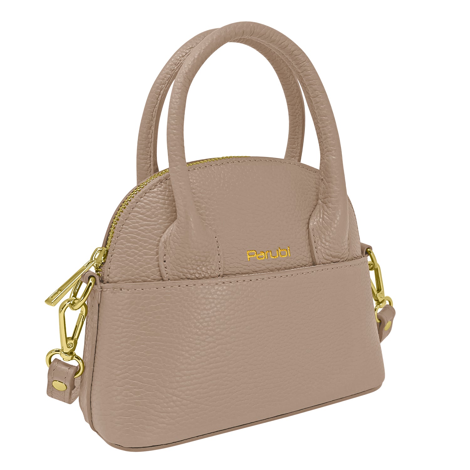 Borsa Donna Piccola a Mano con Tracolla, In Vera Pelle, Made in Italy, Modello Deva