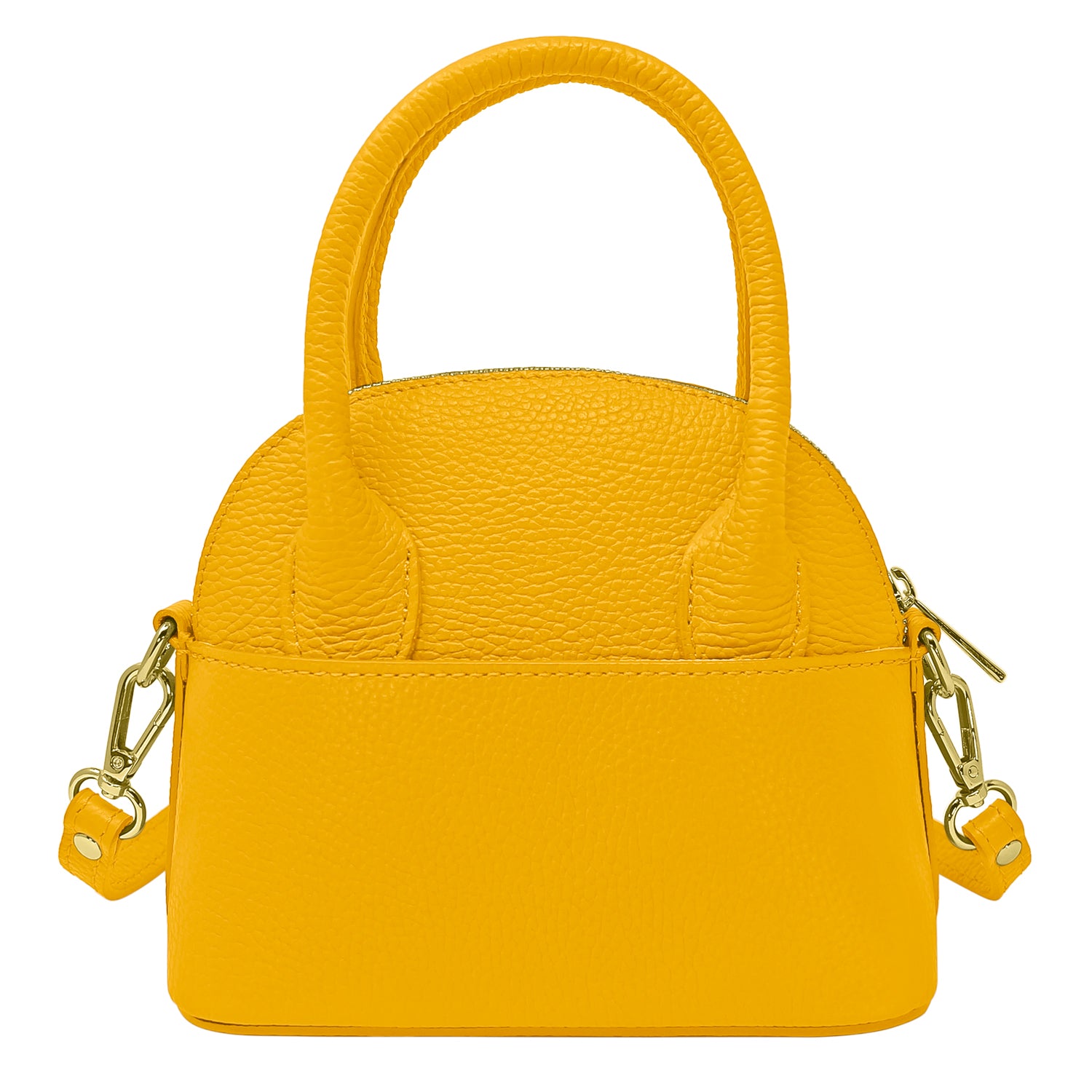 Borsa Donna Piccola a Mano con Tracolla, In Vera Pelle, Made in Italy, Modello Deva