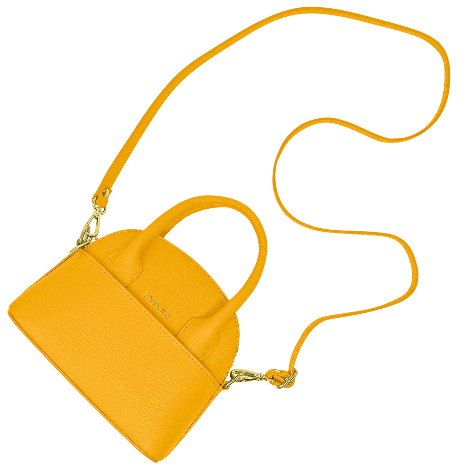 Borsa Donna Piccola a Mano con Tracolla, In Vera Pelle, Made in Italy, Modello Deva