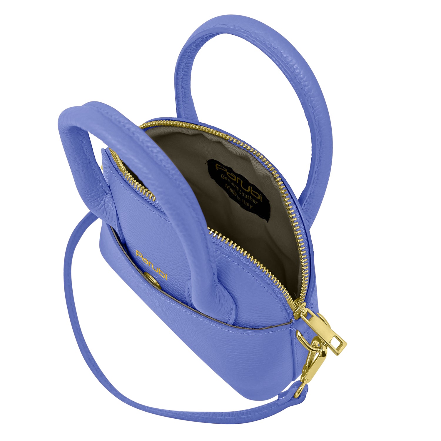 Borsa Donna Piccola a Mano con Tracolla, In Vera Pelle, Made in Italy, Modello Deva