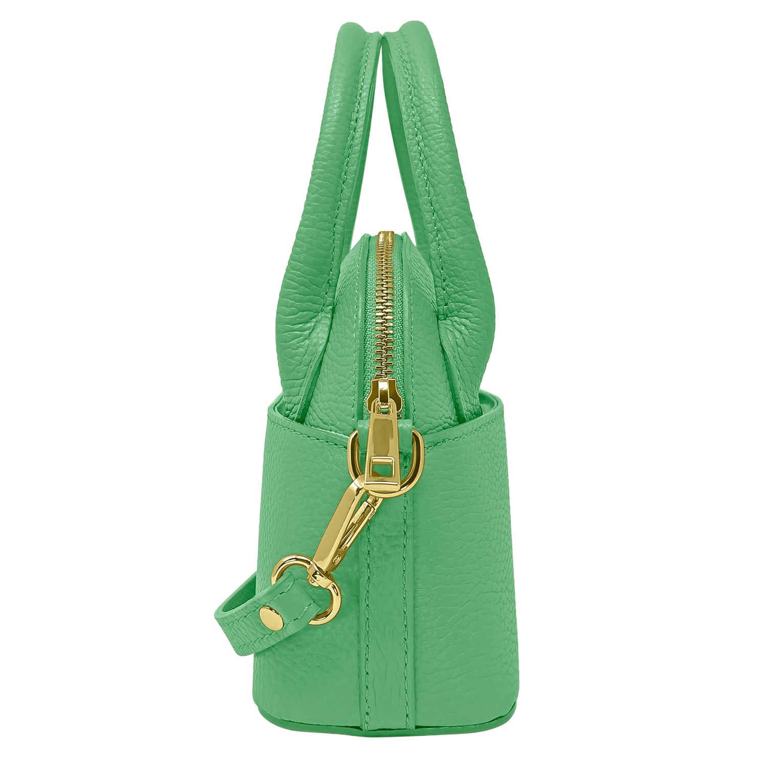 Borsa Donna Piccola a Mano con Tracolla, In Vera Pelle, Made in Italy, Modello Deva