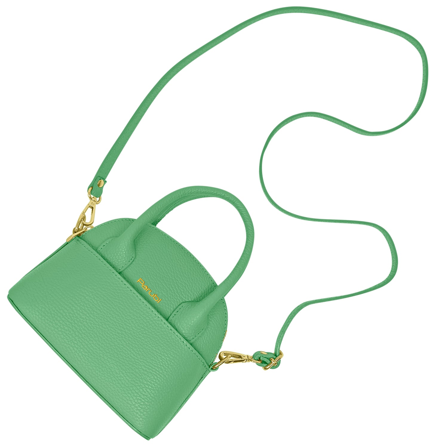 Borsa Donna Piccola a Mano con Tracolla, In Vera Pelle, Made in Italy, Modello Deva