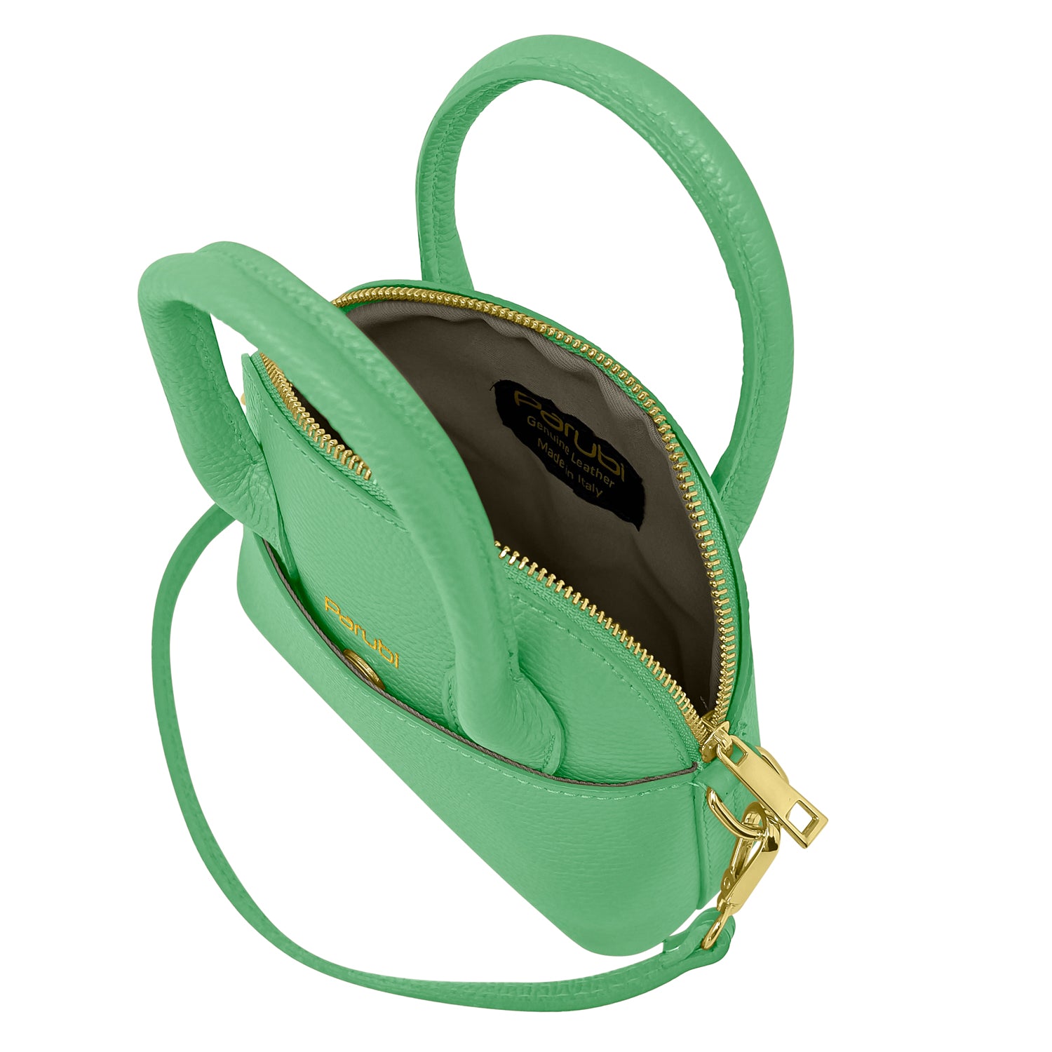 Borsa Donna Piccola a Mano con Tracolla, In Vera Pelle, Made in Italy, Modello Deva