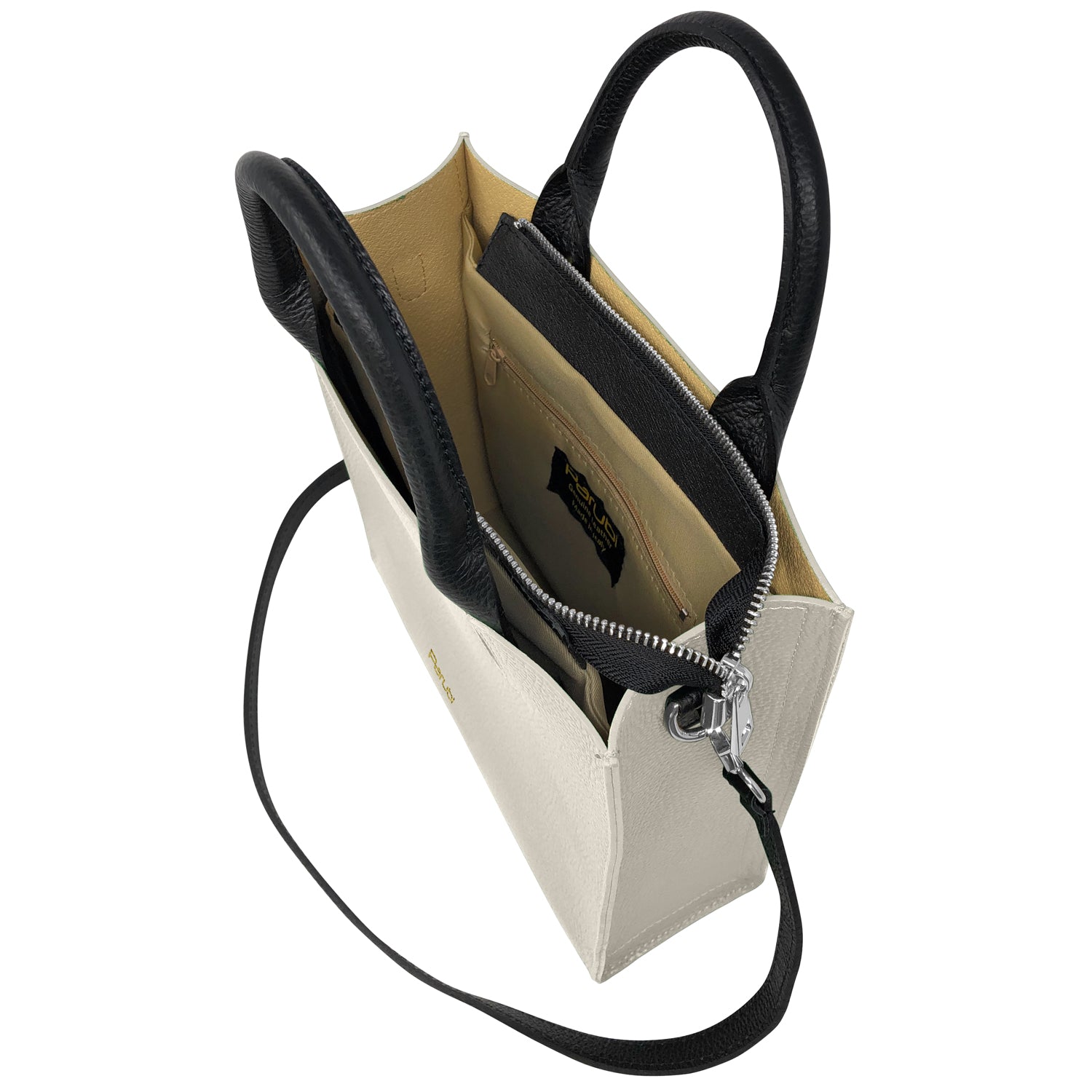 Borsa Donna a Mano con Tracolla, In Vera Pelle Morbida, Made in Italy, Modello Clizia