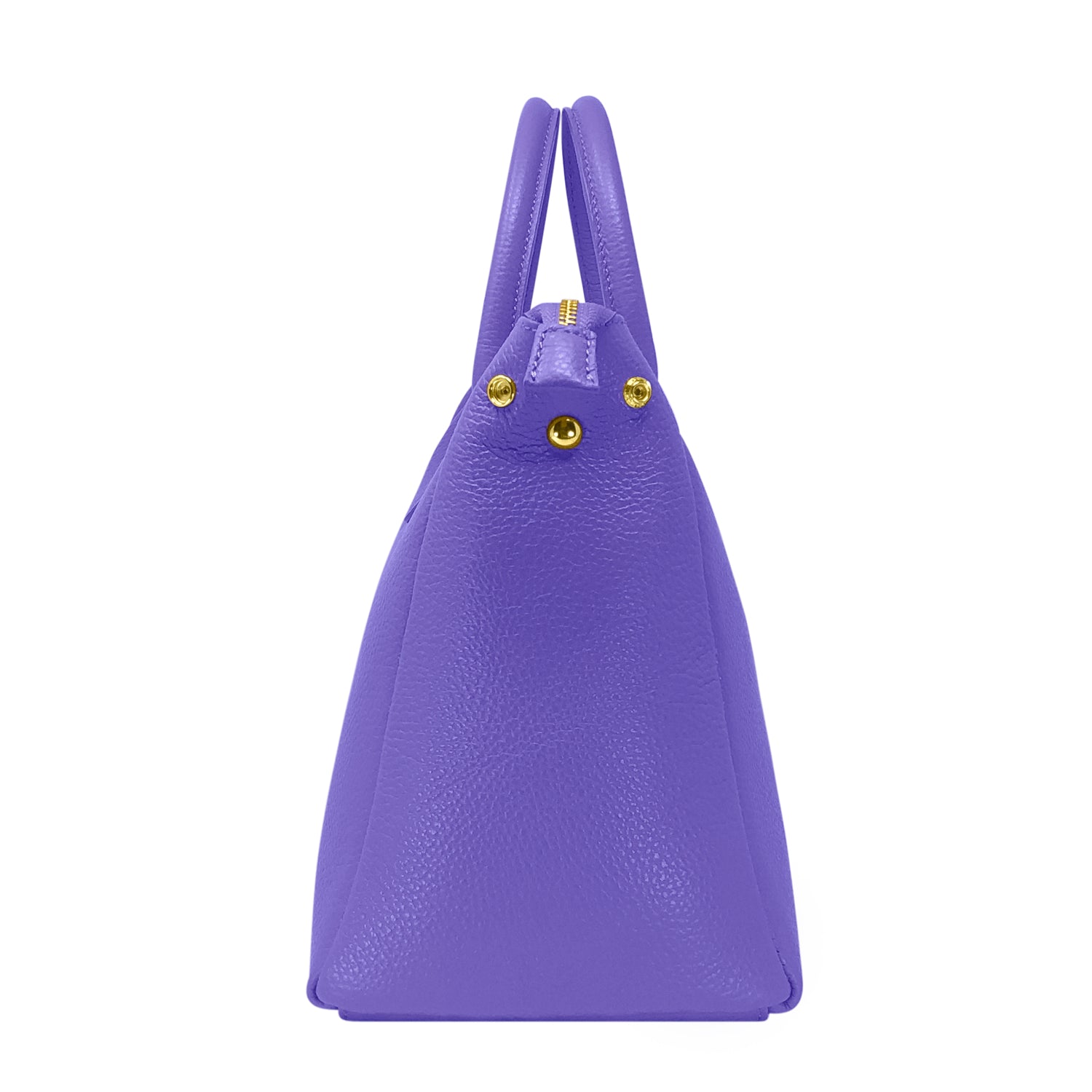 Borsa Donna a Mano con Tracolla, In Vera Pelle Morbida, Made in Italy, Modello Ada
