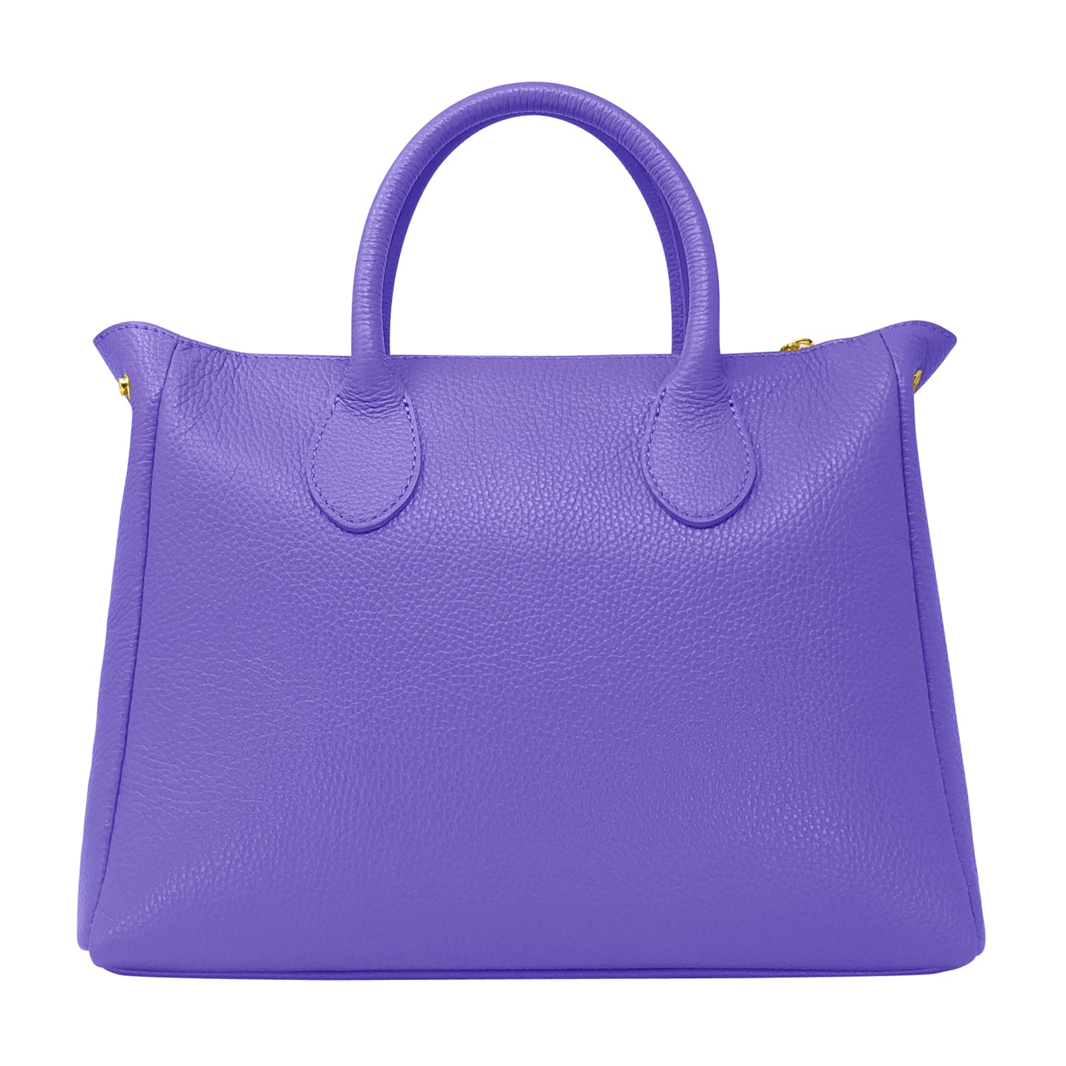 Borsa Donna a Mano con Tracolla, In Vera Pelle Morbida, Made in Italy, Modello Ada