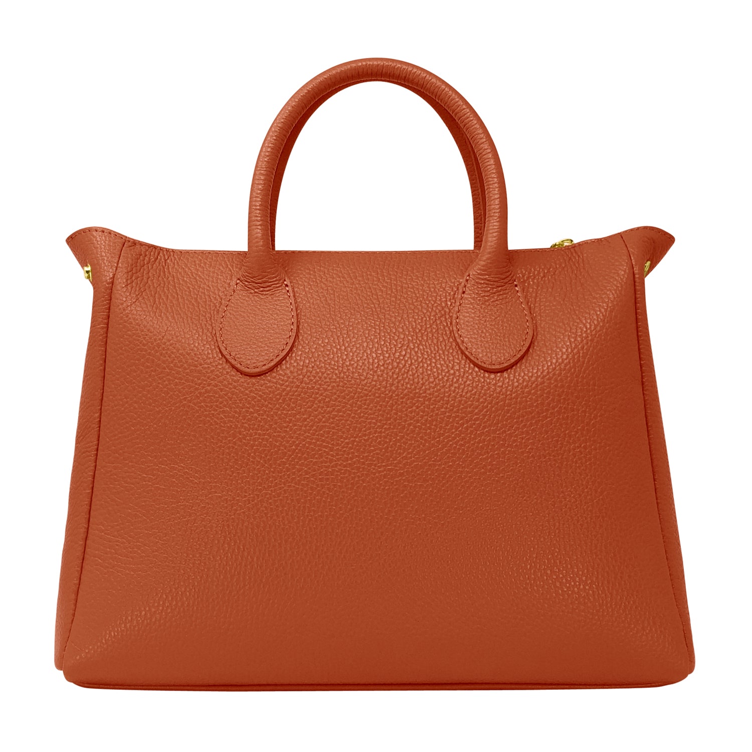 Borsa Donna a Mano con Tracolla, In Vera Pelle Morbida, Made in Italy, Modello Ada