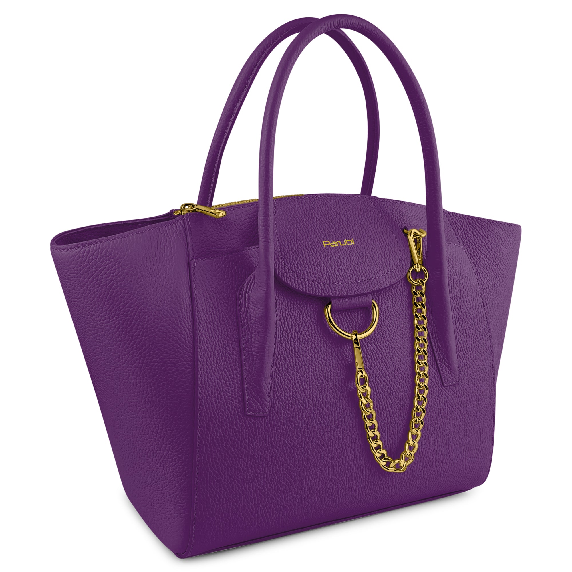 Borsa Donna a Mano con Tracolla, In Vera Pelle Morbida, Made in Italy, Modello Grace Parubi Borse - vista 79