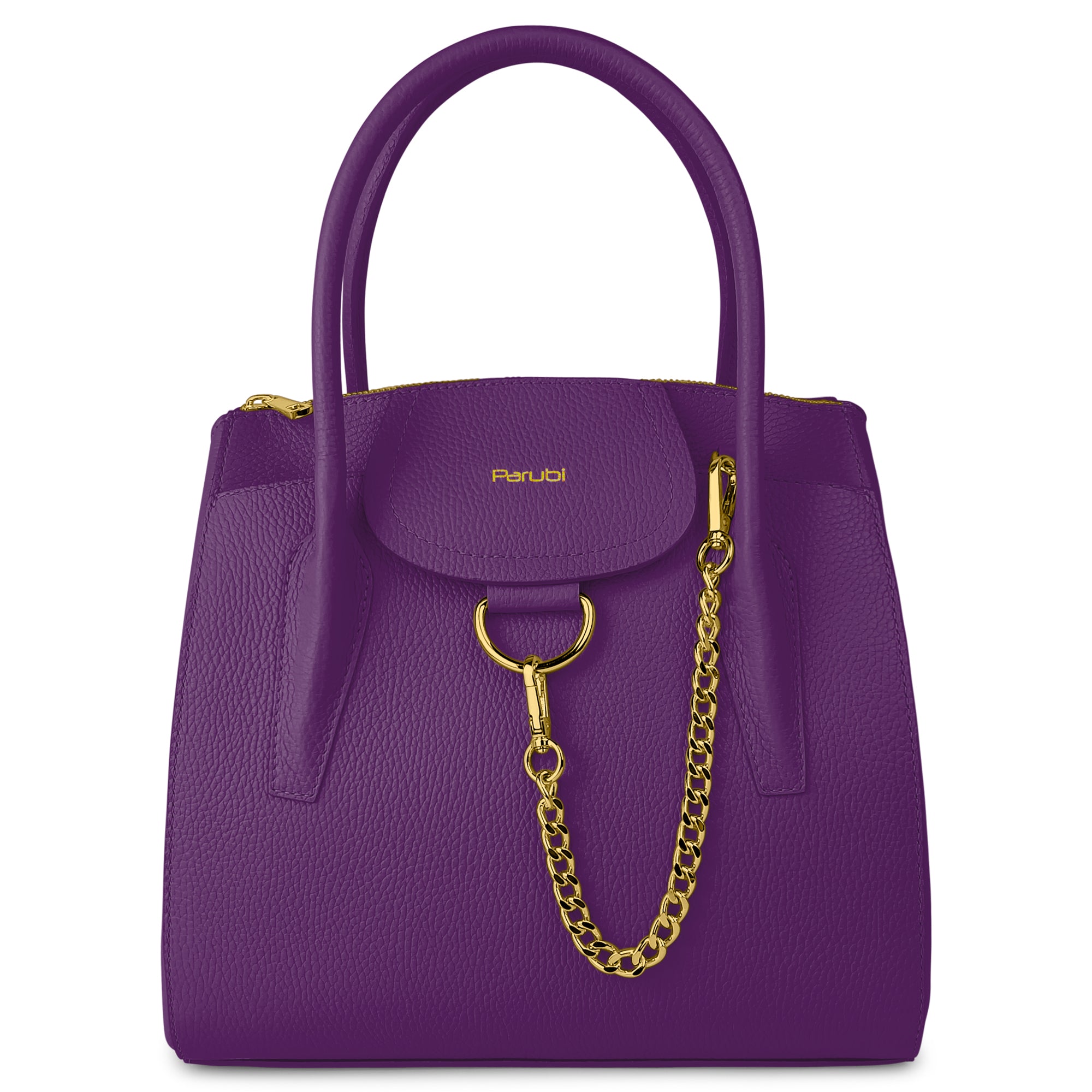 Borsa Donna a Mano con Tracolla, In Vera Pelle Morbida, Made in Italy, Modello Grace Parubi Borse - vista 82