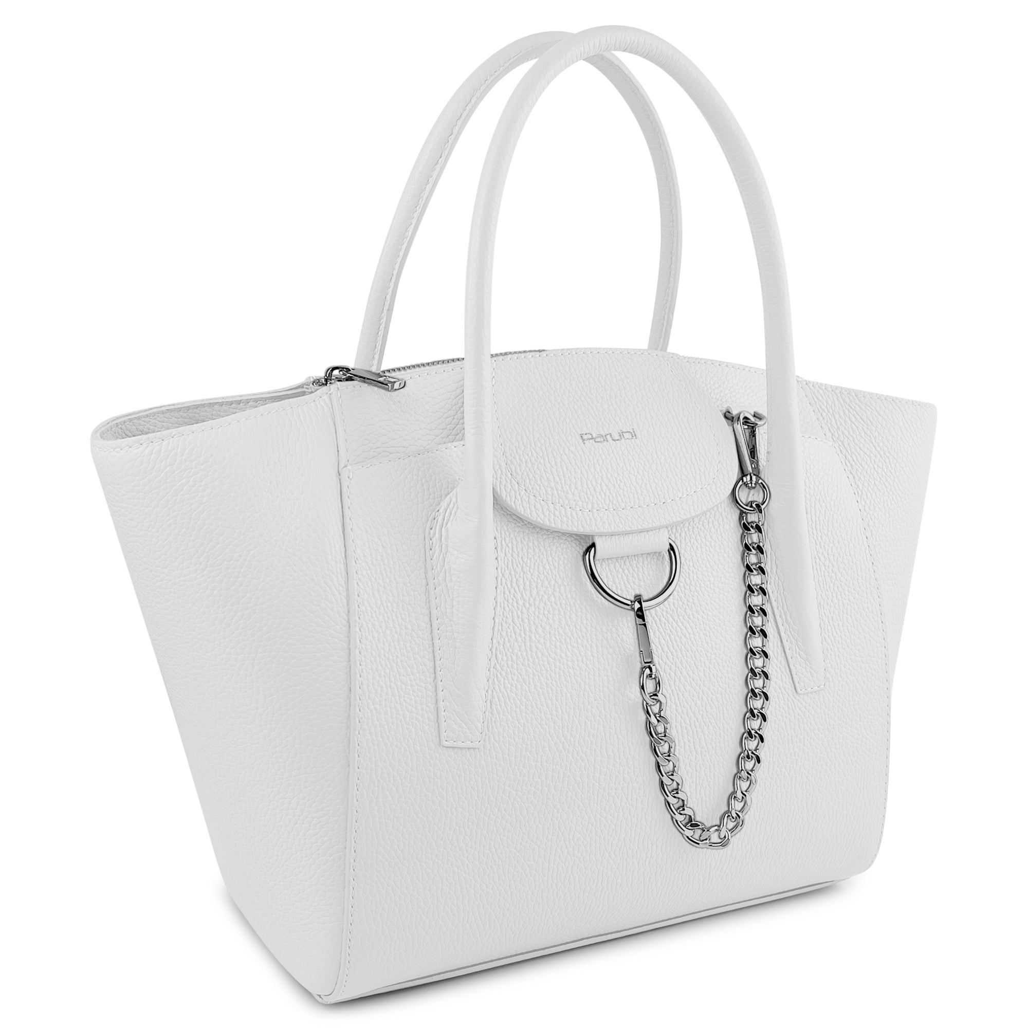 Borsa Donna a Mano con Tracolla, In Vera Pelle Morbida, Made in Italy, Modello Grace Parubi Borse - vista 51