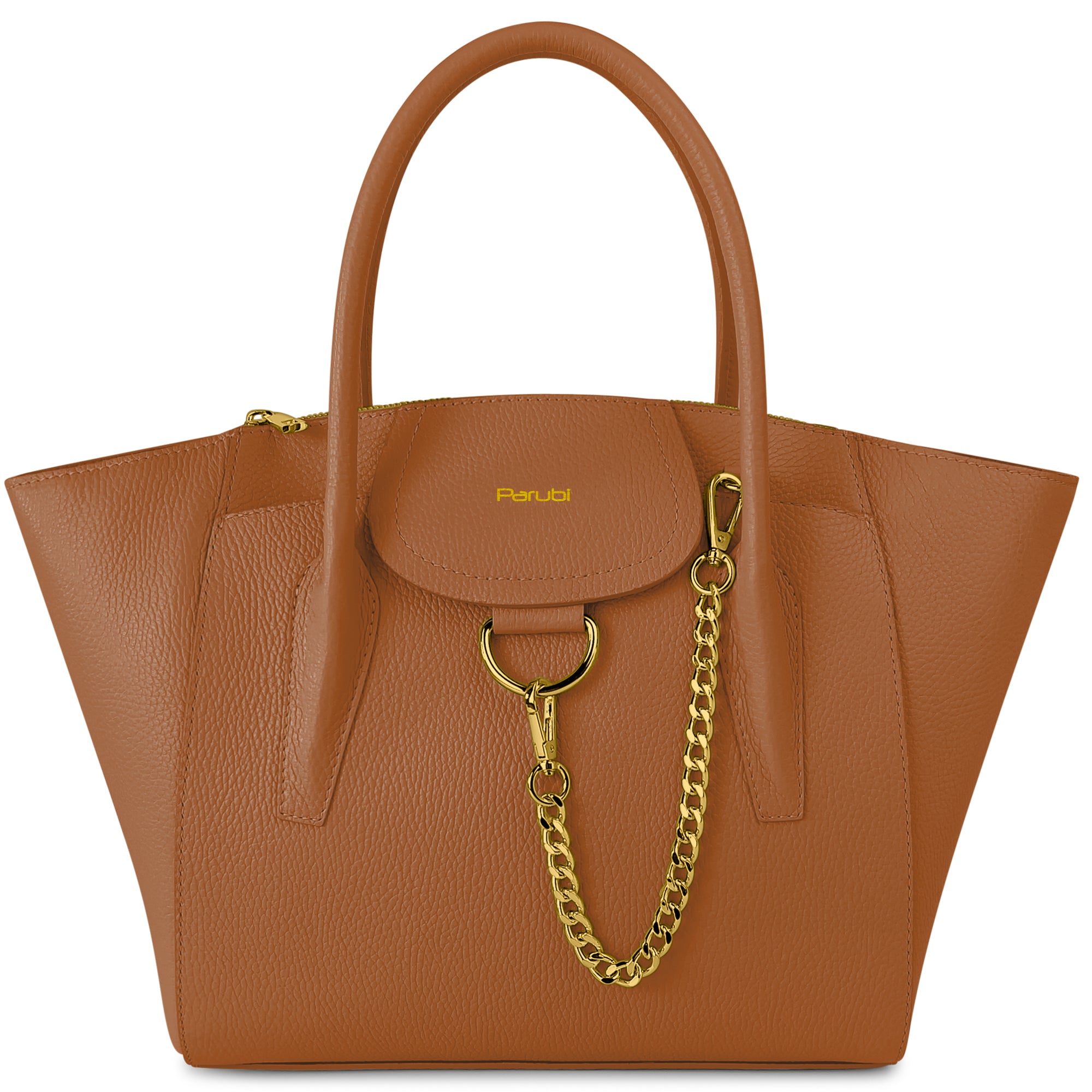 Borsa Donna a Mano con Tracolla, In Vera Pelle Morbida, Made in Italy, Modello Grace Parubi Borse Cuoio - vista 43
