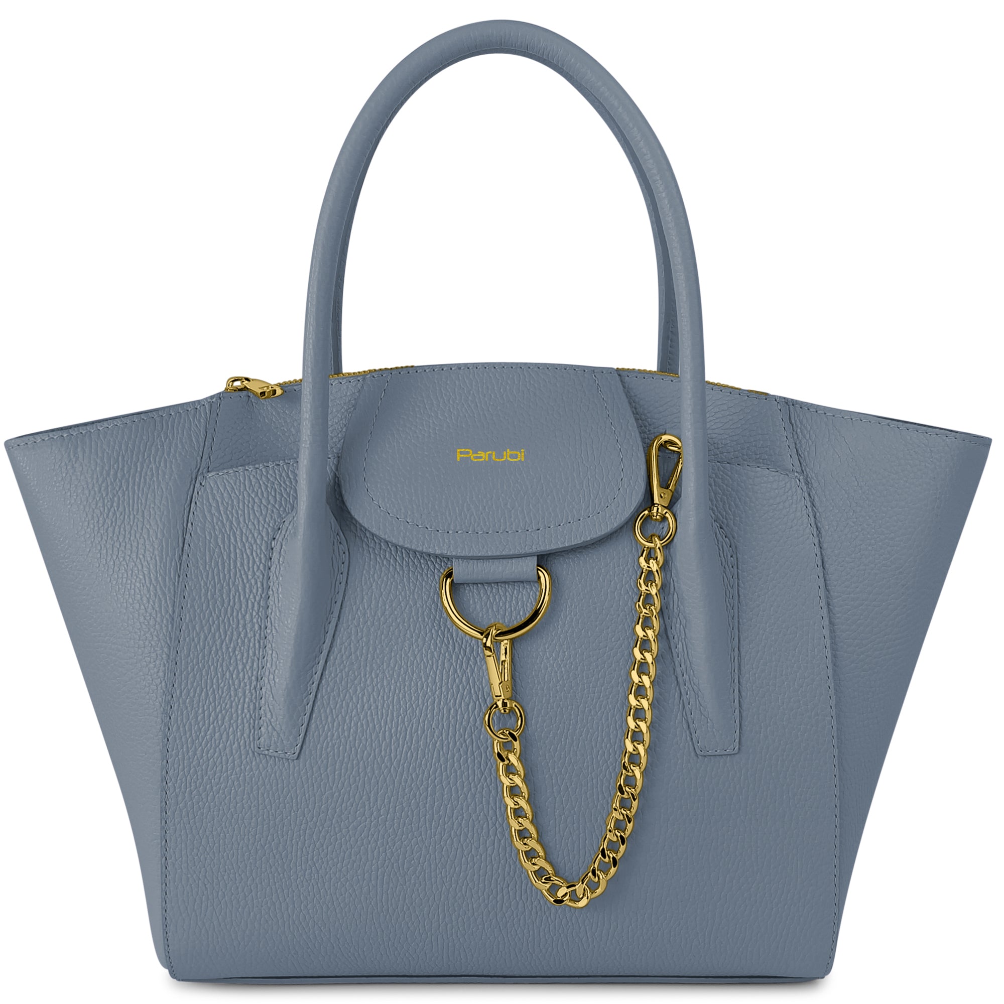 Borsa Donna a Mano con Tracolla, In Vera Pelle Morbida, Made in Italy, Modello Grace Parubi Borse Avio - vista 15
