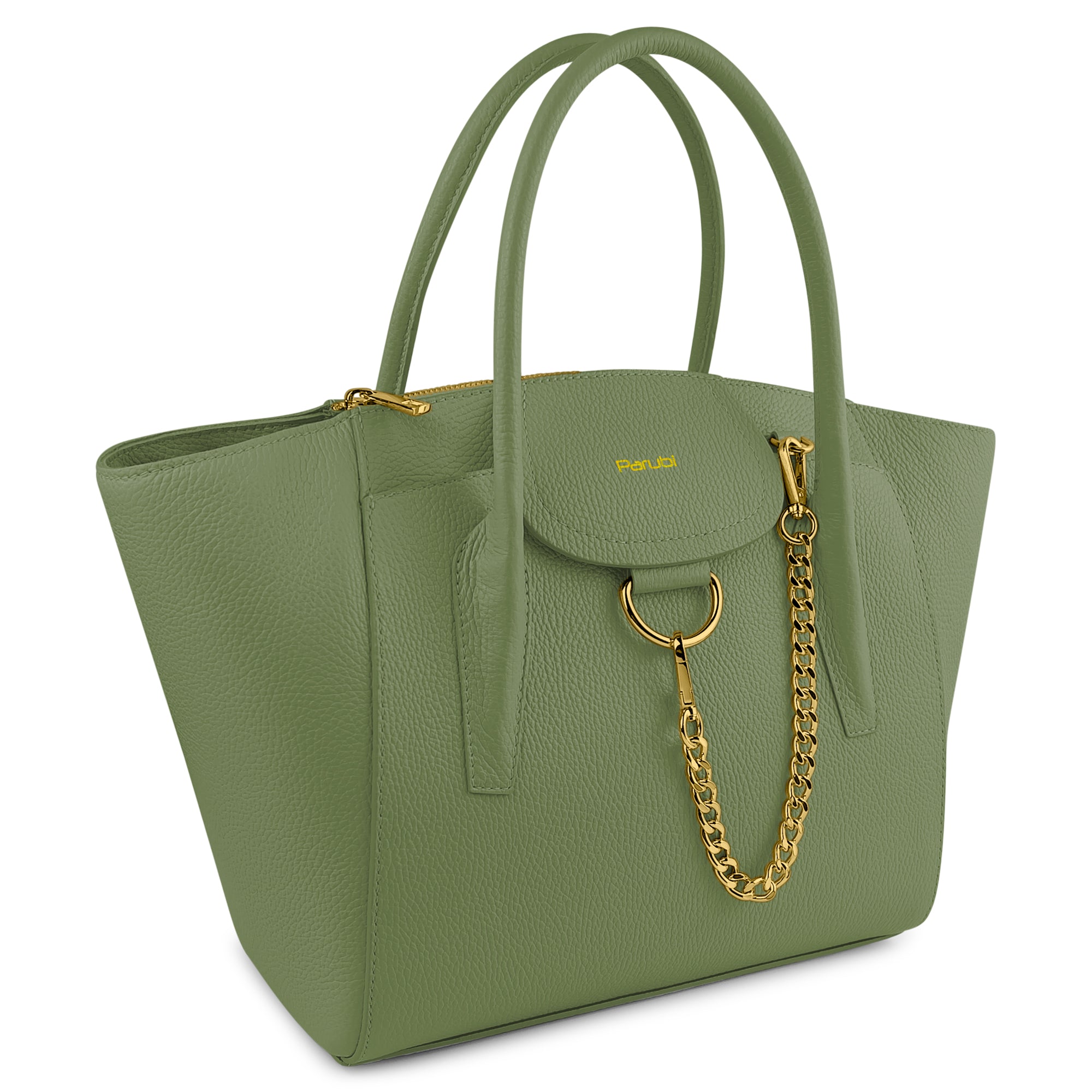 Borsa Donna a Mano con Tracolla, In Vera Pelle Morbida, Made in Italy, Modello Grace Parubi Borse - vista 2