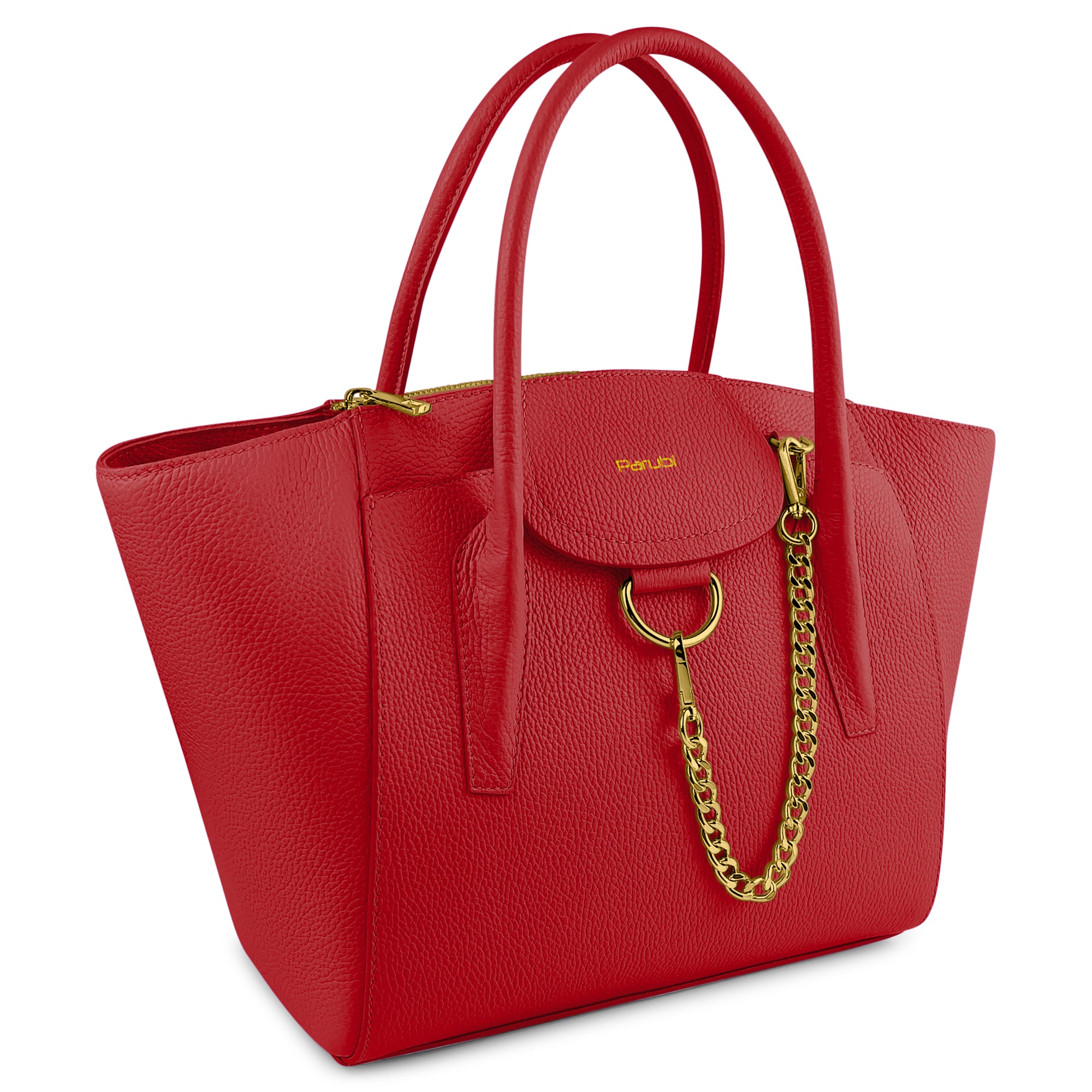 Borsa Donna a Mano con Tracolla, In Vera Pelle Morbida, Made in Italy, Modello Grace Parubi Borse - vista 9