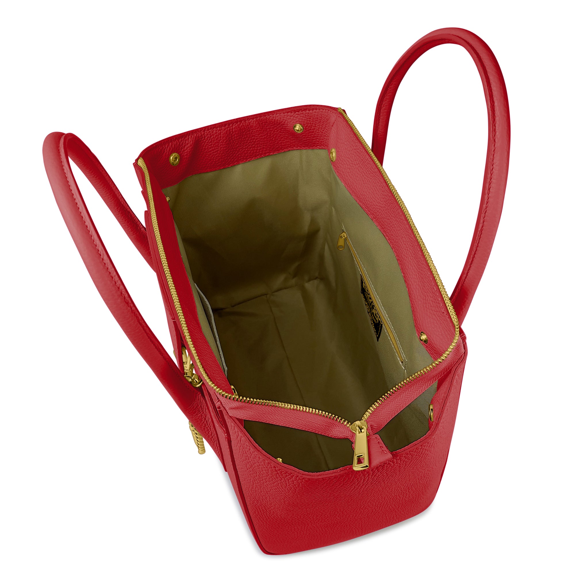 Borsa Donna a Mano con Tracolla, In Vera Pelle Morbida, Made in Italy, Modello Grace Parubi Borse - vista 14