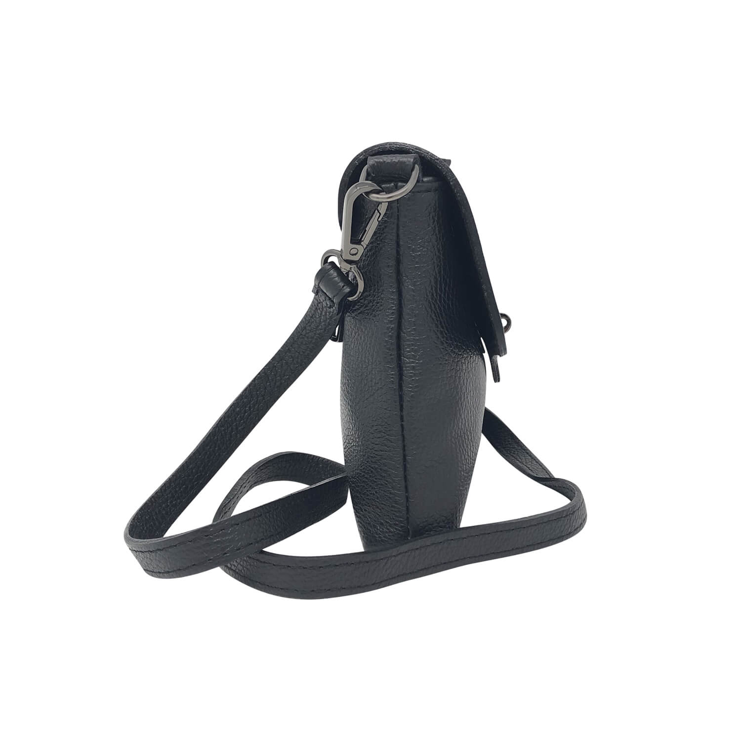 Borsa Donna a Mano con Tracolla, In Vera Pelle, Made in Italy, Modello Dalia