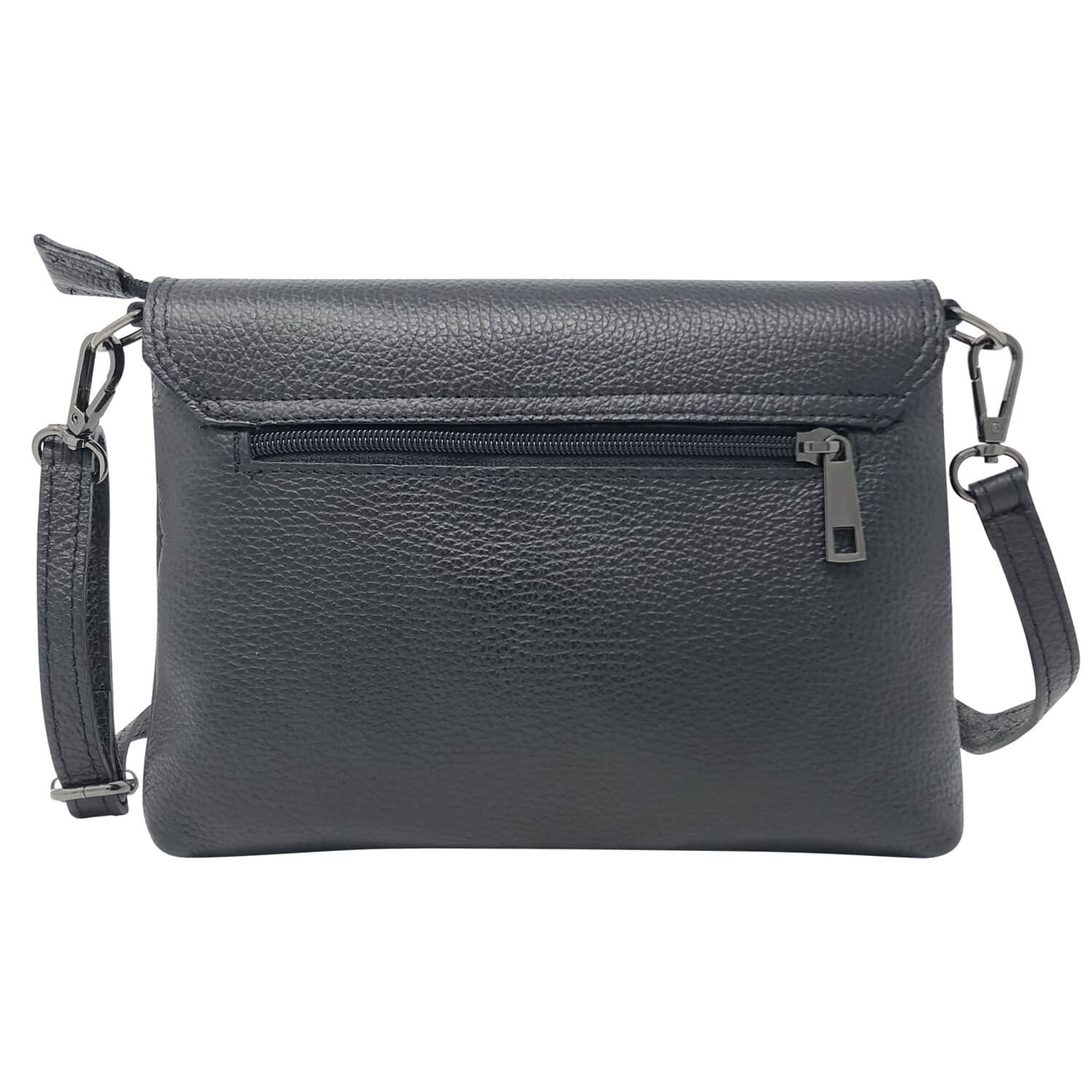 Borsa Donna a Mano con Tracolla, In Vera Pelle, Made in Italy, Modello Dalia