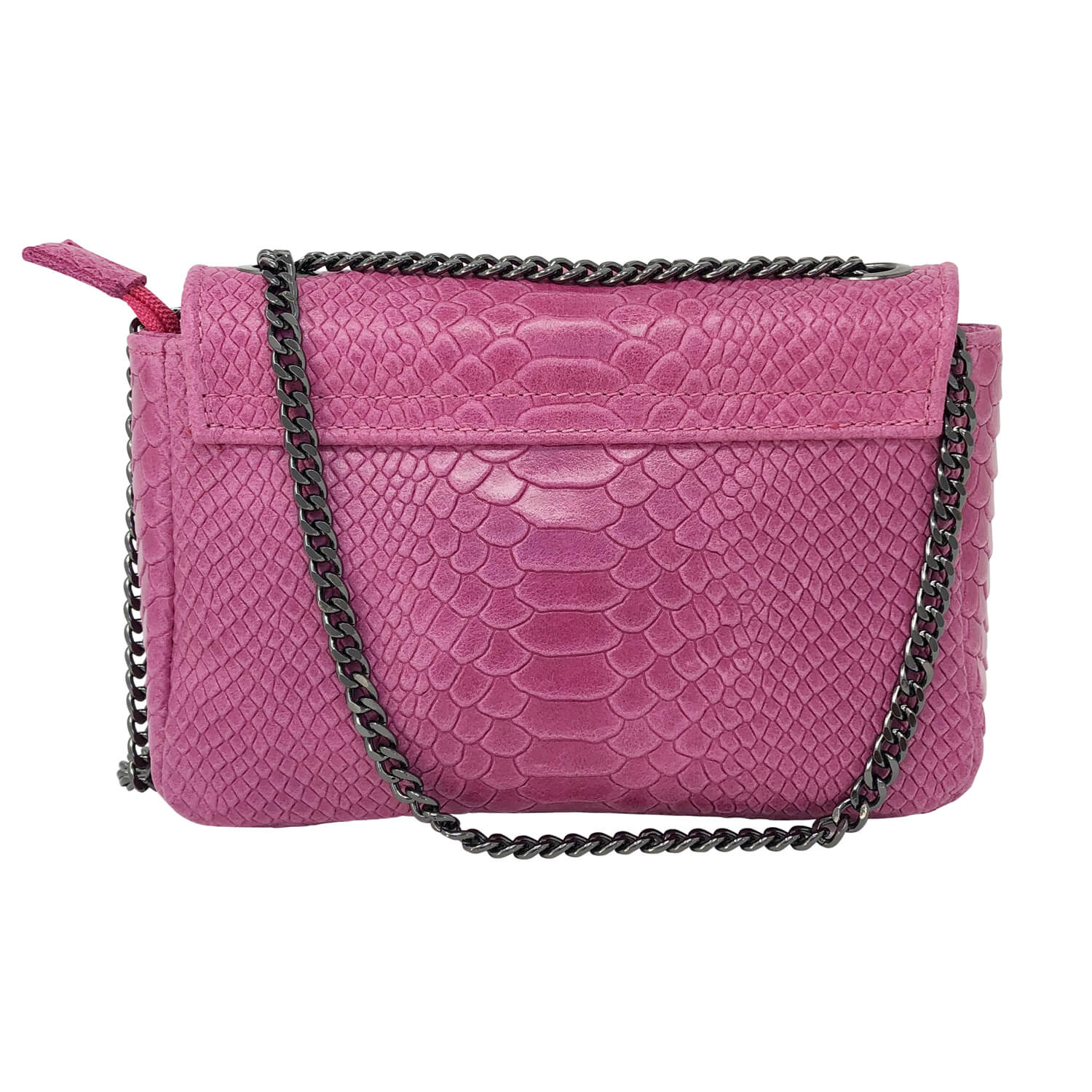 Borsa Donna a Tracolla, In Vera Pelle Pitonata, Made in Italy, Modello Tessa Parubi Borse - vista 3