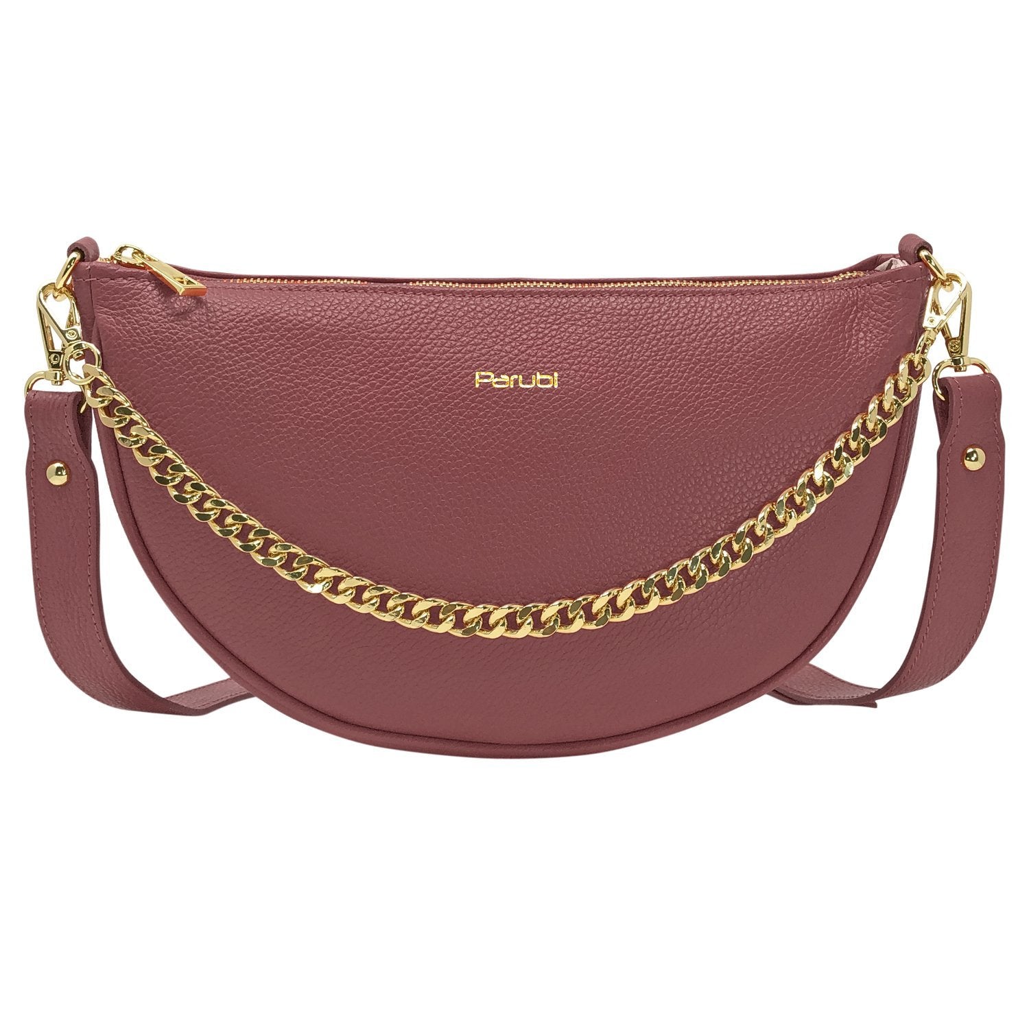 Borsa Donna a Spalla e Tracolla, In Vera Pelle, Made in Italy, Modello Glenda Bordeaux