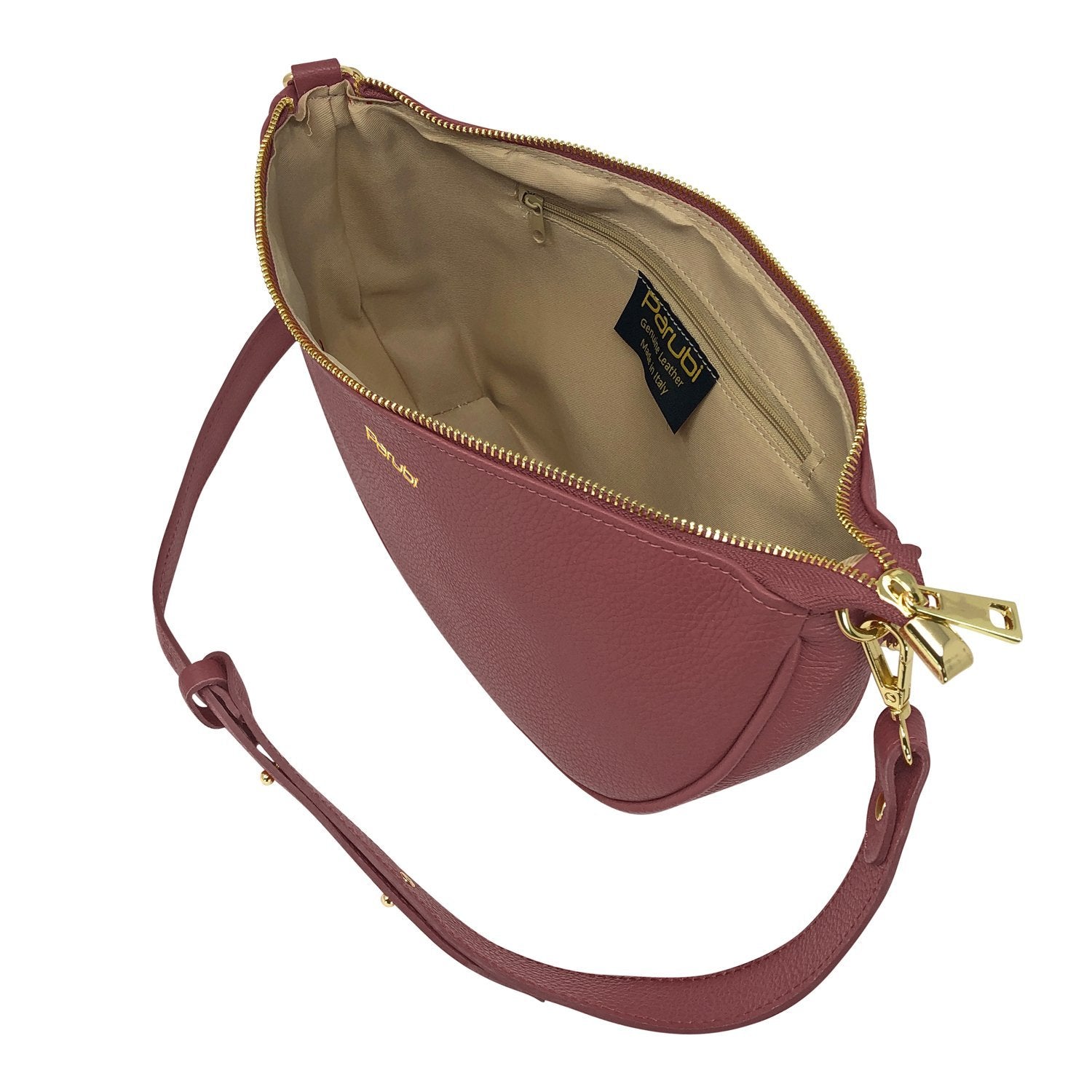 Borsa Donna a Spalla e Tracolla, In Vera Pelle, Made in Italy, Modello Glenda