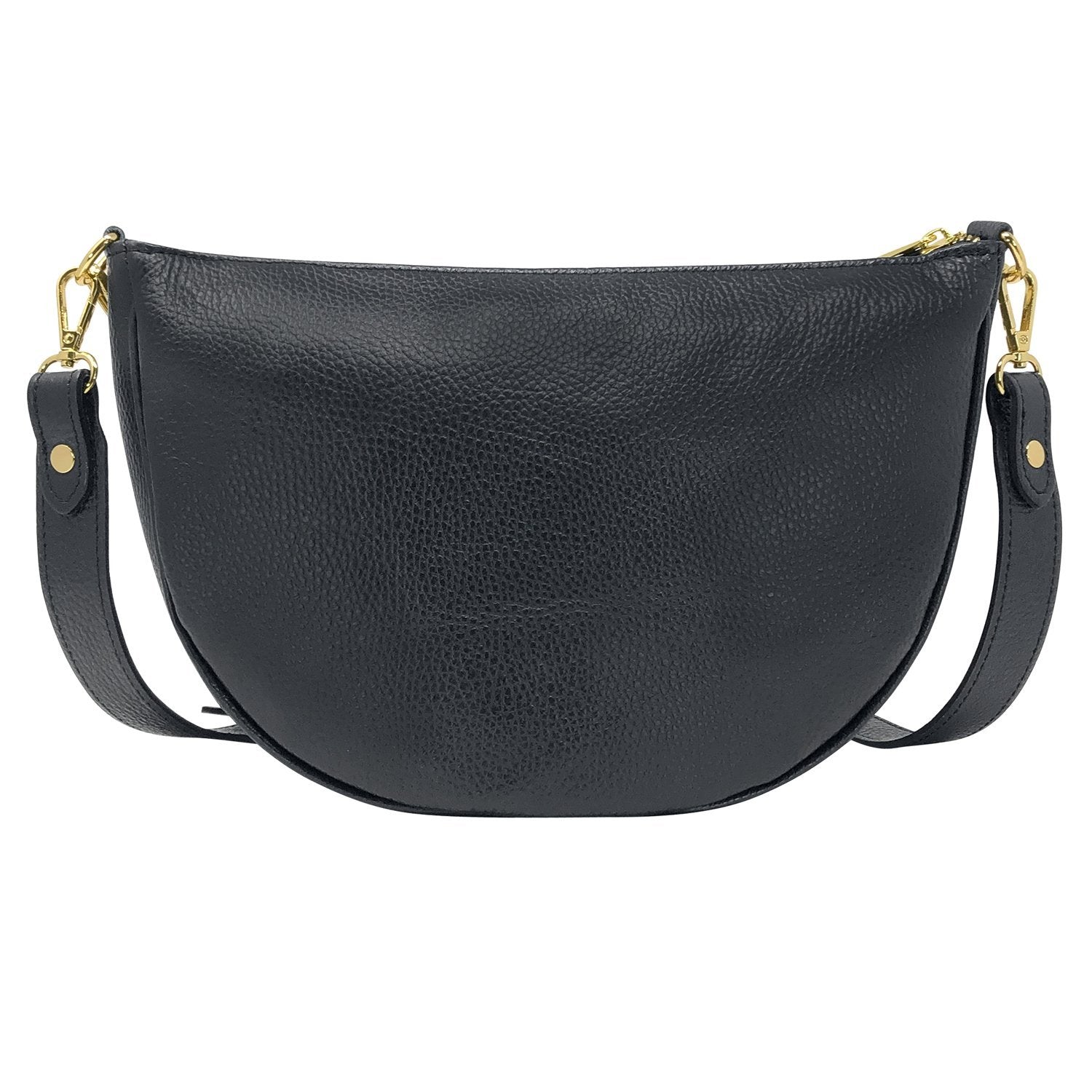 Borsa Donna a Spalla e Tracolla, In Vera Pelle, Made in Italy, Modello Glenda