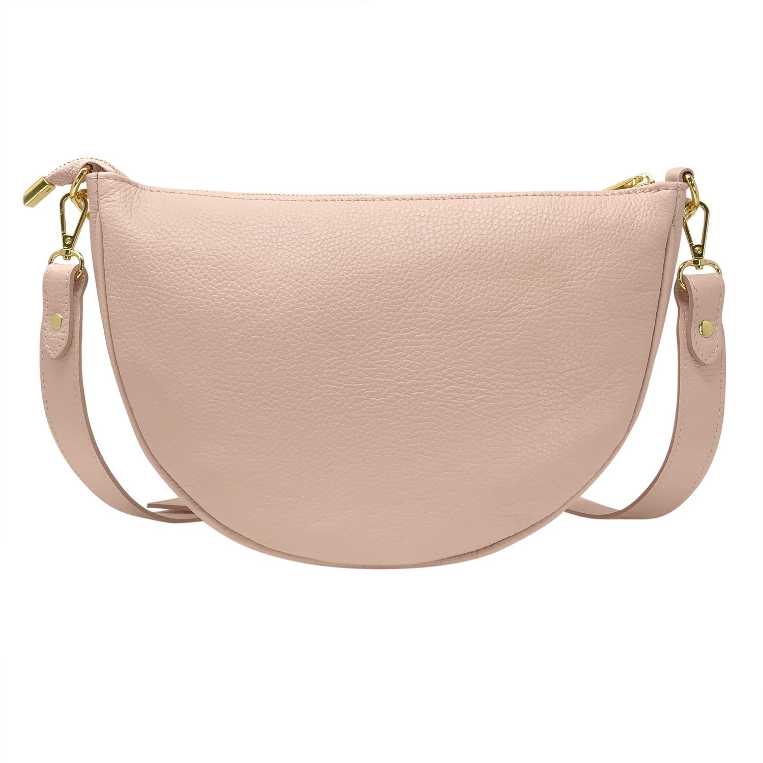 Borsa Donna a Spalla e Tracolla, In Vera Pelle, Made in Italy, Modello Glenda