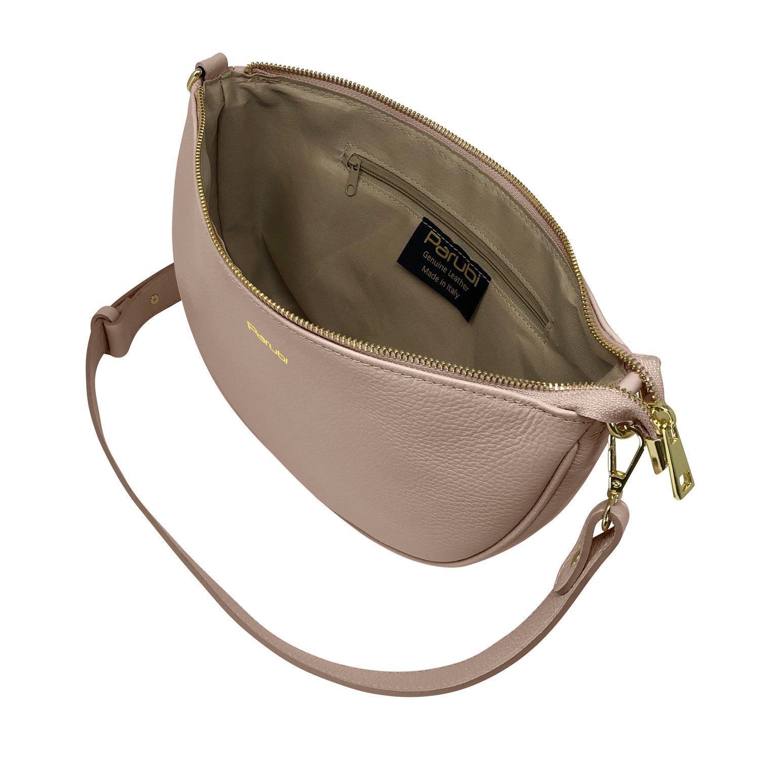 Borsa Donna a Spalla e Tracolla, In Vera Pelle, Made in Italy, Modello Glenda