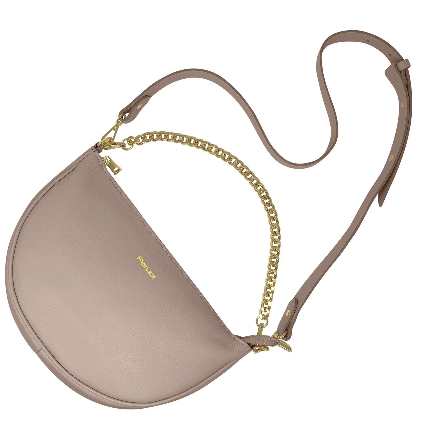 Borsa Donna a Spalla e Tracolla, In Vera Pelle, Made in Italy, Modello Glenda