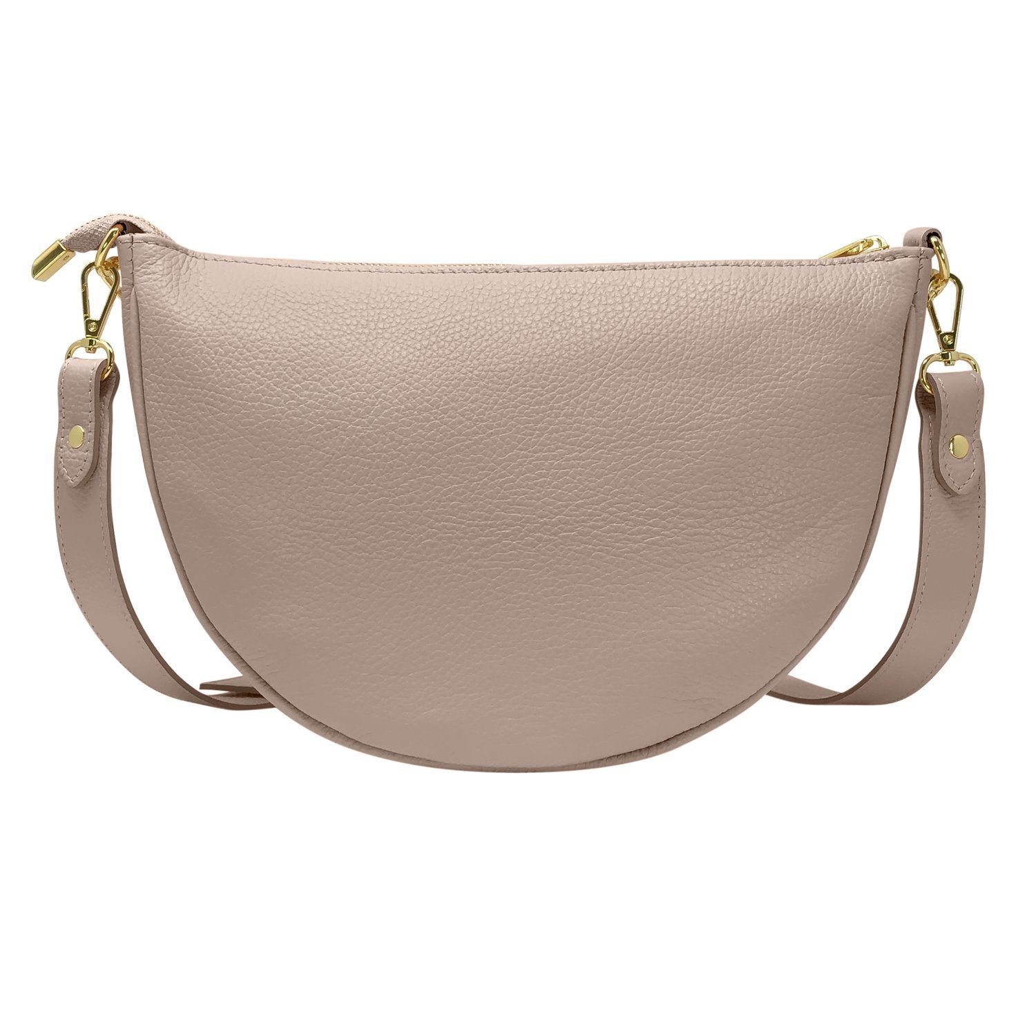 Borsa Donna a Spalla e Tracolla, In Vera Pelle, Made in Italy, Modello Glenda