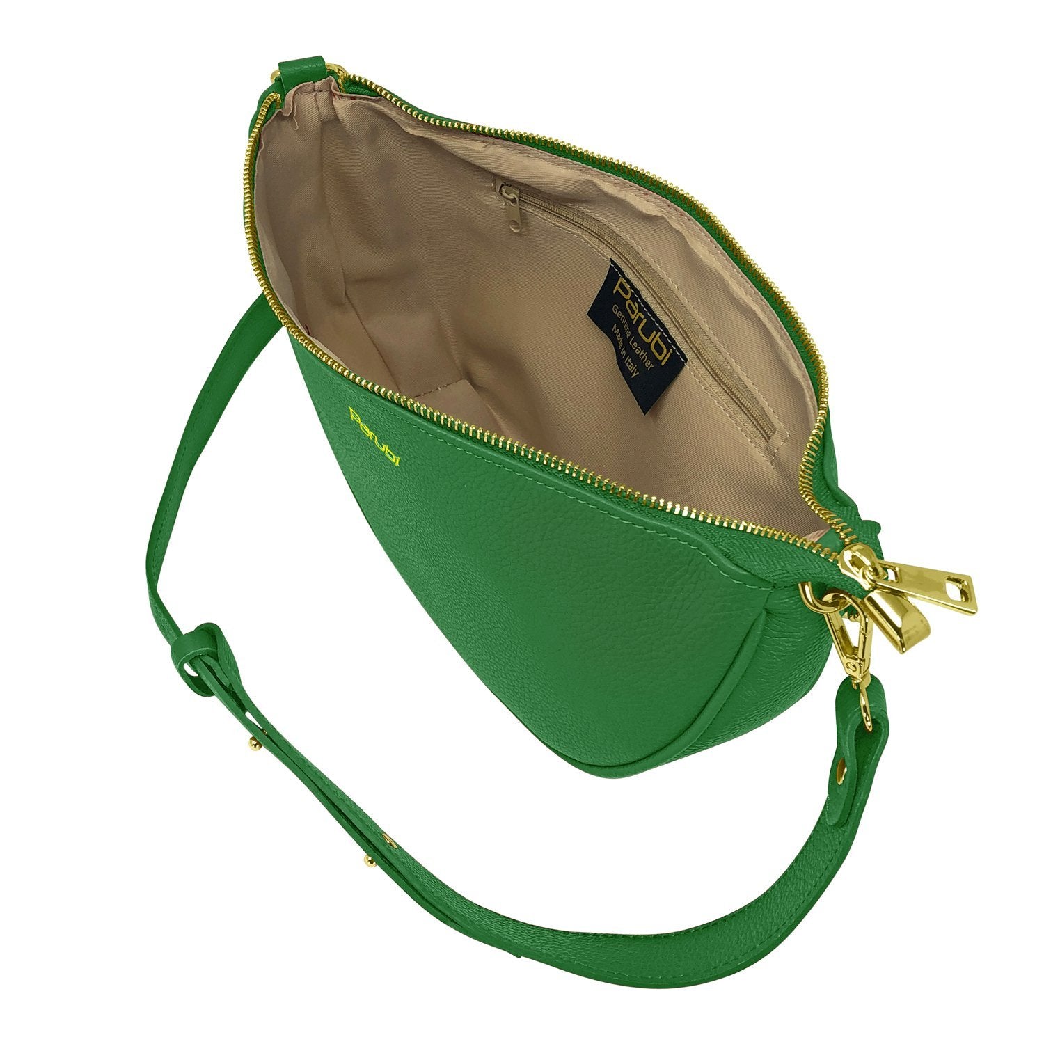 Borsa Donna a Spalla e Tracolla, In Vera Pelle, Made in Italy, Modello Glenda
