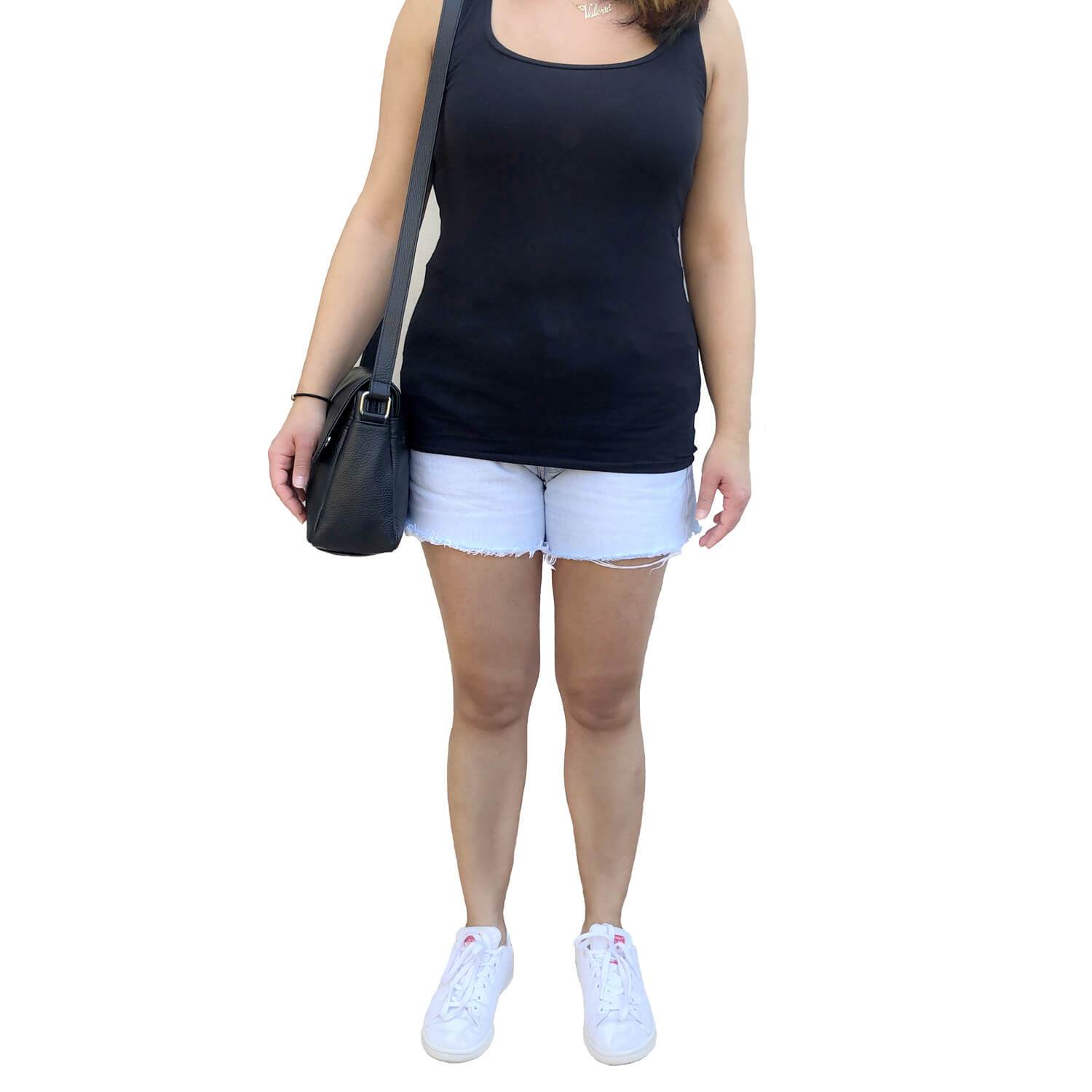 Borsa Donna Grande a Tracolla, In Vera Pelle, Made in Italy, Modello Adel
